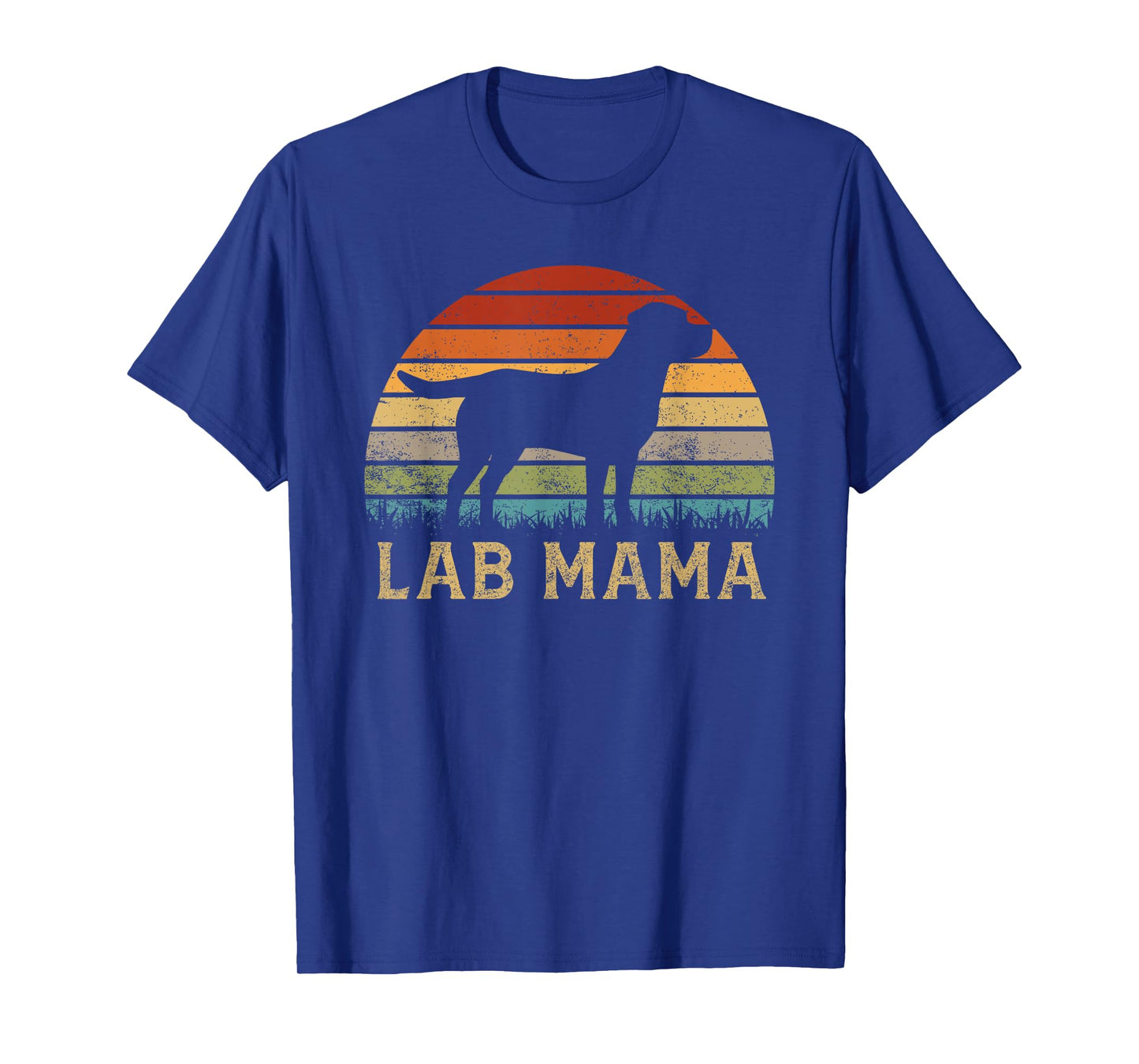 Lab Mama Retro Labrador Retriever Lover Vintage Dog Lab Mom T-Shirt