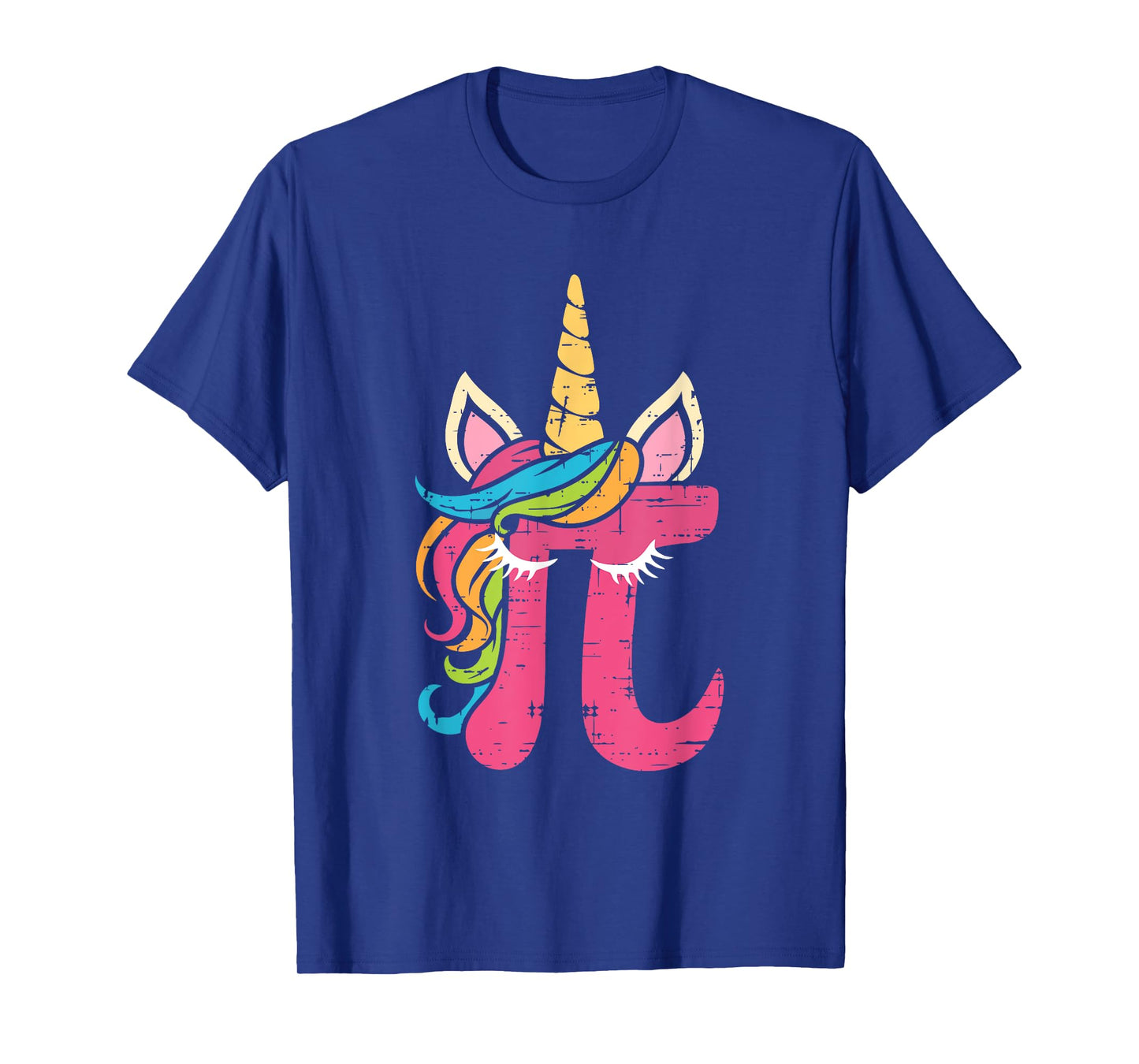 Cute Unicorn Pi Day 3.14 Math Number Pi Math Pun Girls Kids T-Shirt