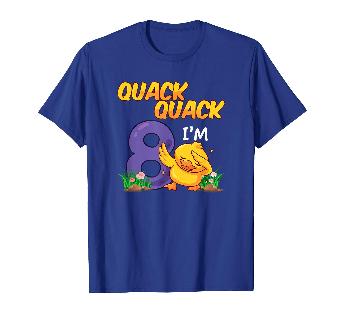 8 Year Old Gifts Boys Girls Teens Dabbing Duck 8th Birthday T-Shirt