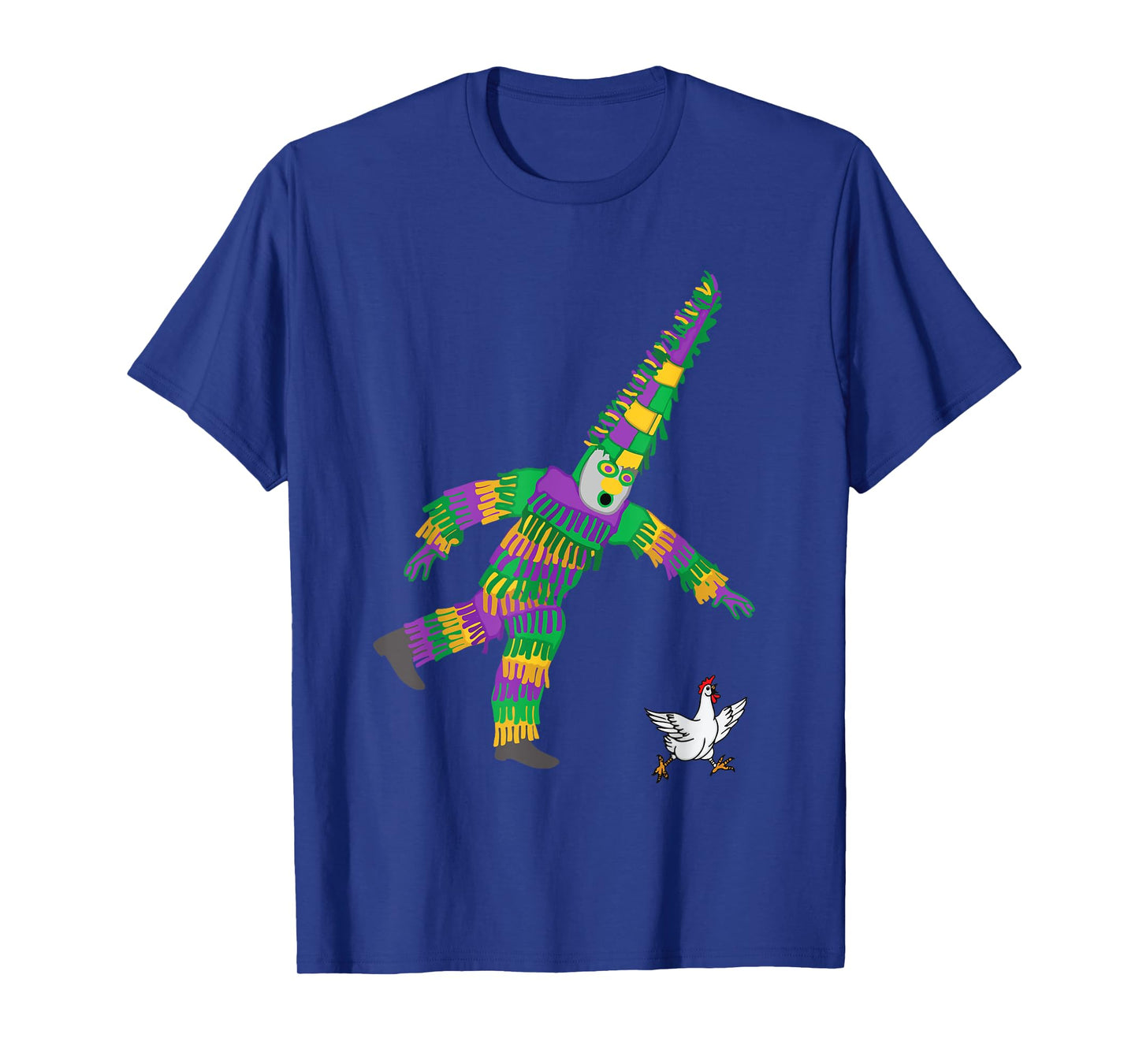 Mardi Gras Chicken Jester Farming Animal Fat Tuesday Funny T-Shirt