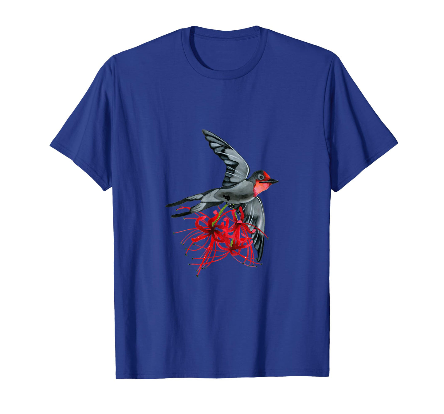 Swallowtail in flight with red spider lilies bird wings air T-Shirt
