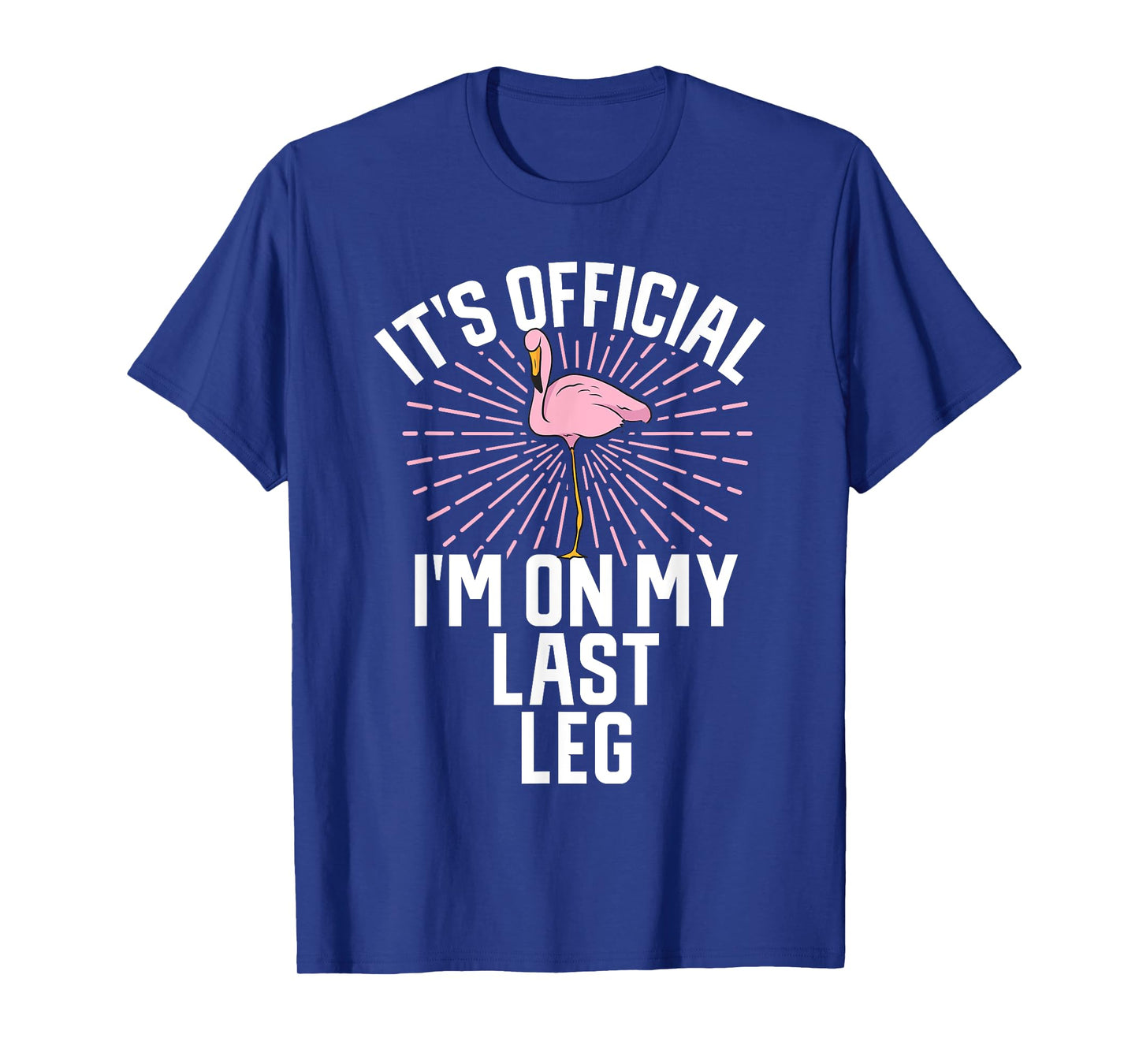 Its Official Im On My Last Leg Flamingo Amputee Amputation T-Shirt
