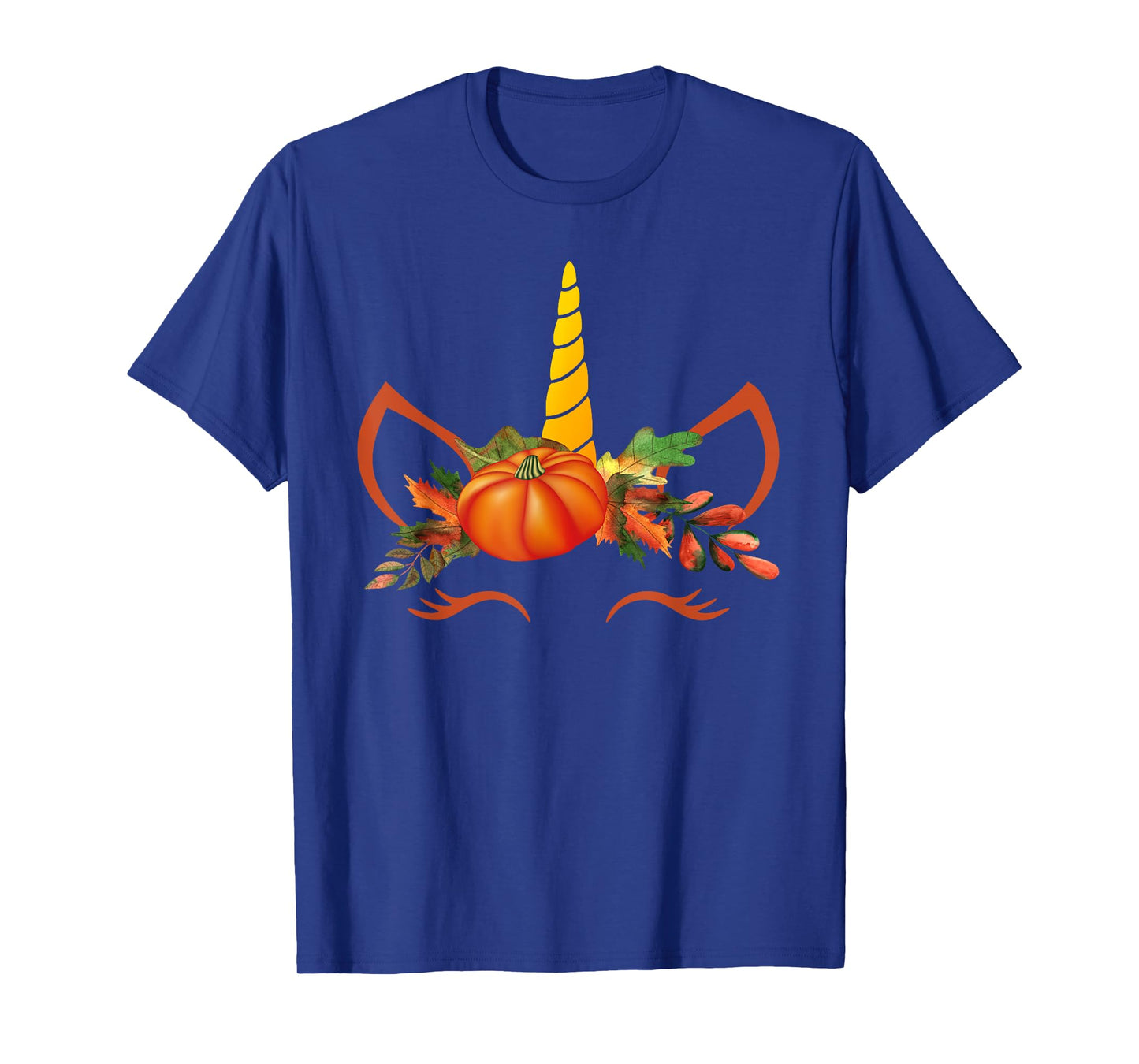 Cute Unicorn Pumpkin Shirts for Kids Halloween Thanksgiving T-Shirt