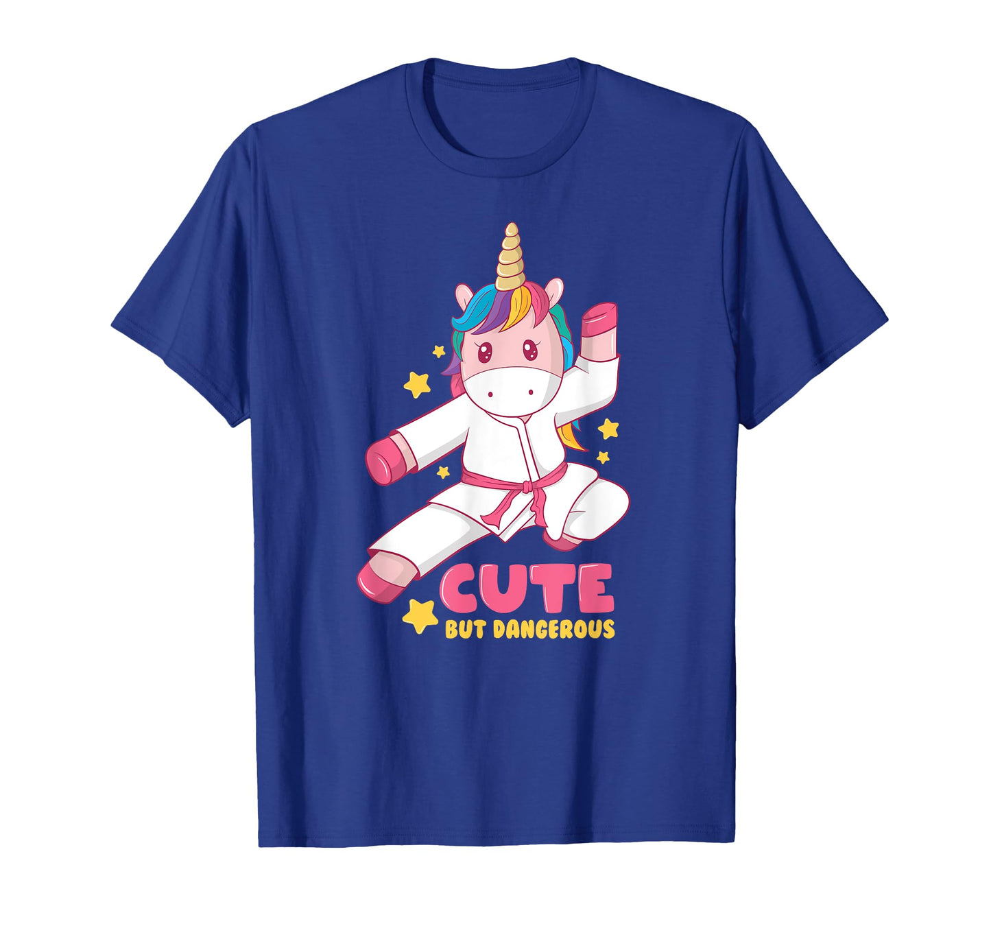 Cute But Dangerous Funny Girls Karate Unicorn Love T-Shirt
