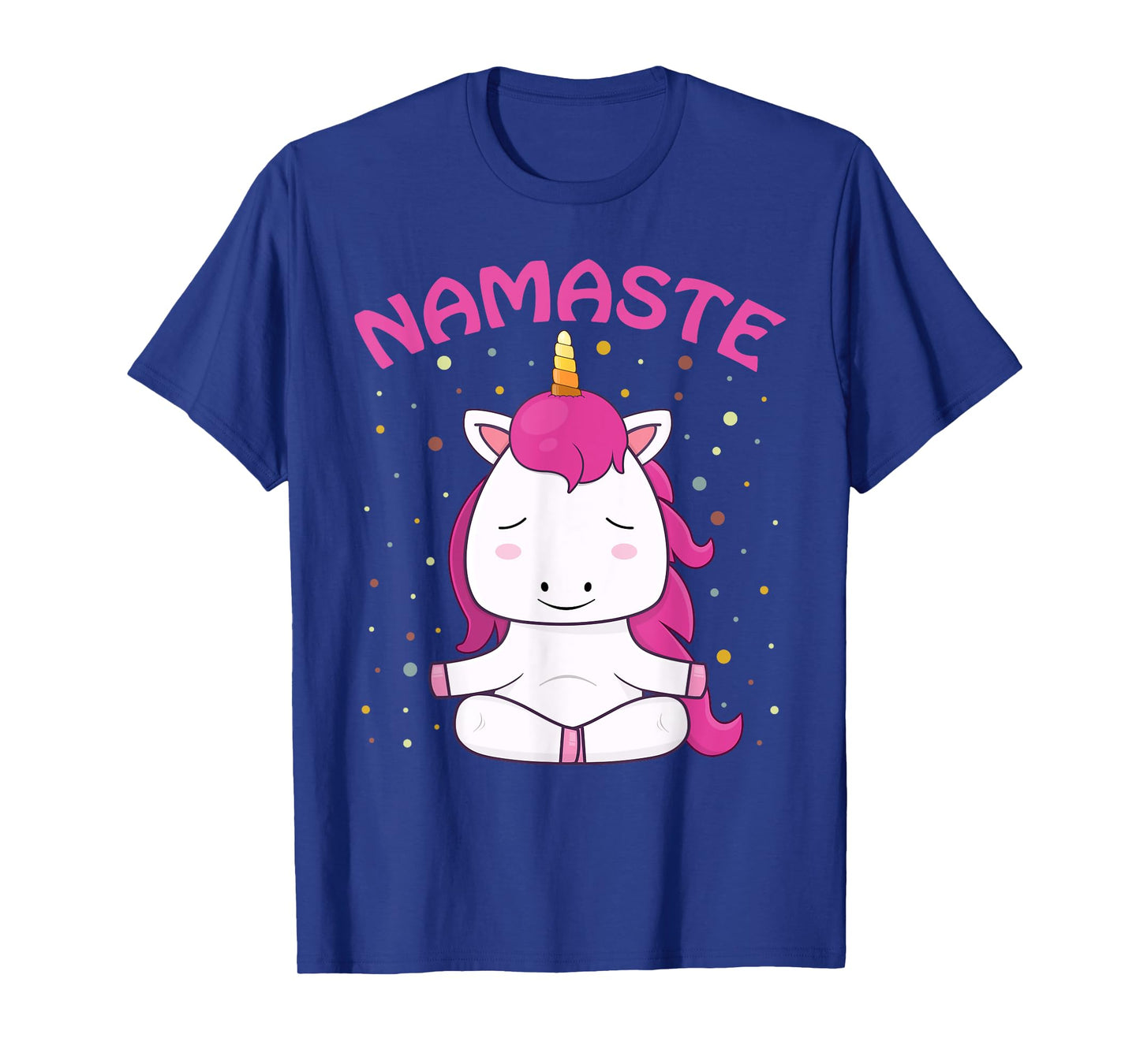 Unicorn Yoga Shirt Girls Magical Unicorns Sukhasana Namaste T-Shirt