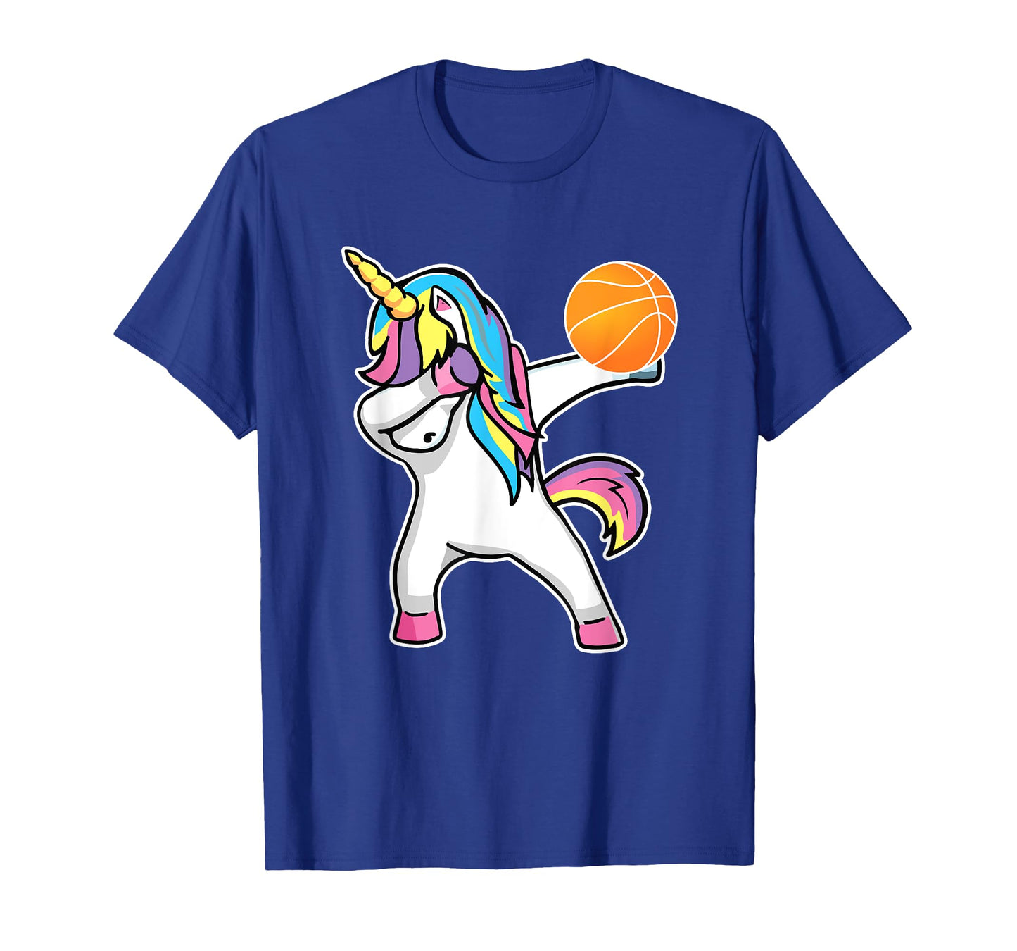 Girls Unicorn Dabbing Basketball Player Shirt Funny Bballer T-Shirt