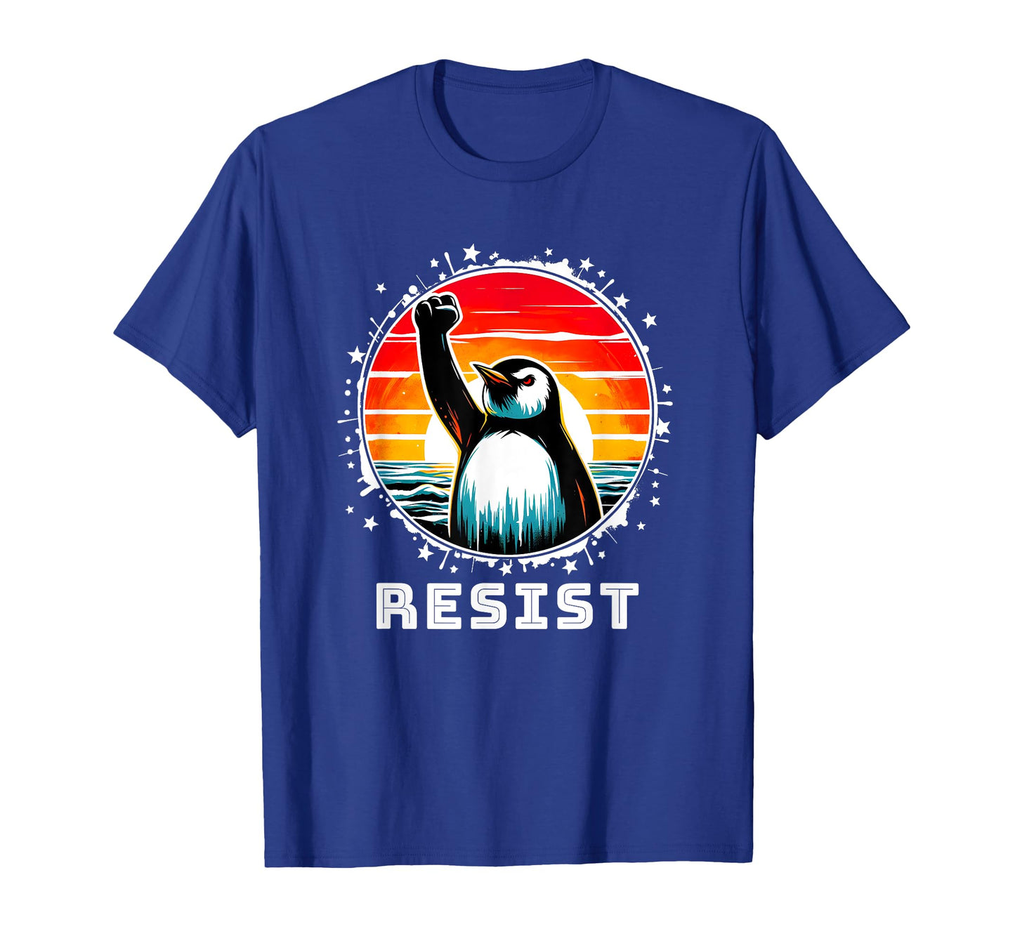 Resist Penguin Activism Graphic Design Penguins Resist T-Shirt