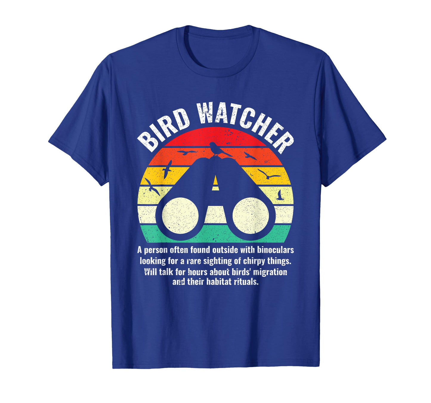 Funny Bird Watcher Definition Birder Bird Watching T-Shirt