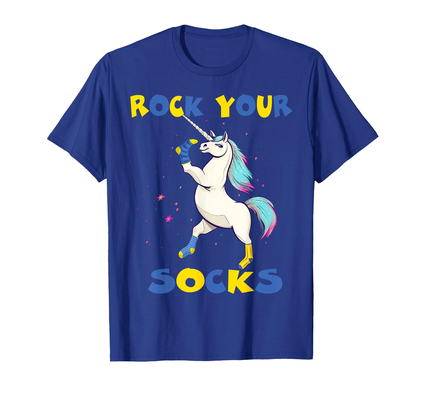 WORLD DOWN SYNDROME DAY Rock Your Socks Unicorn T-Shirt