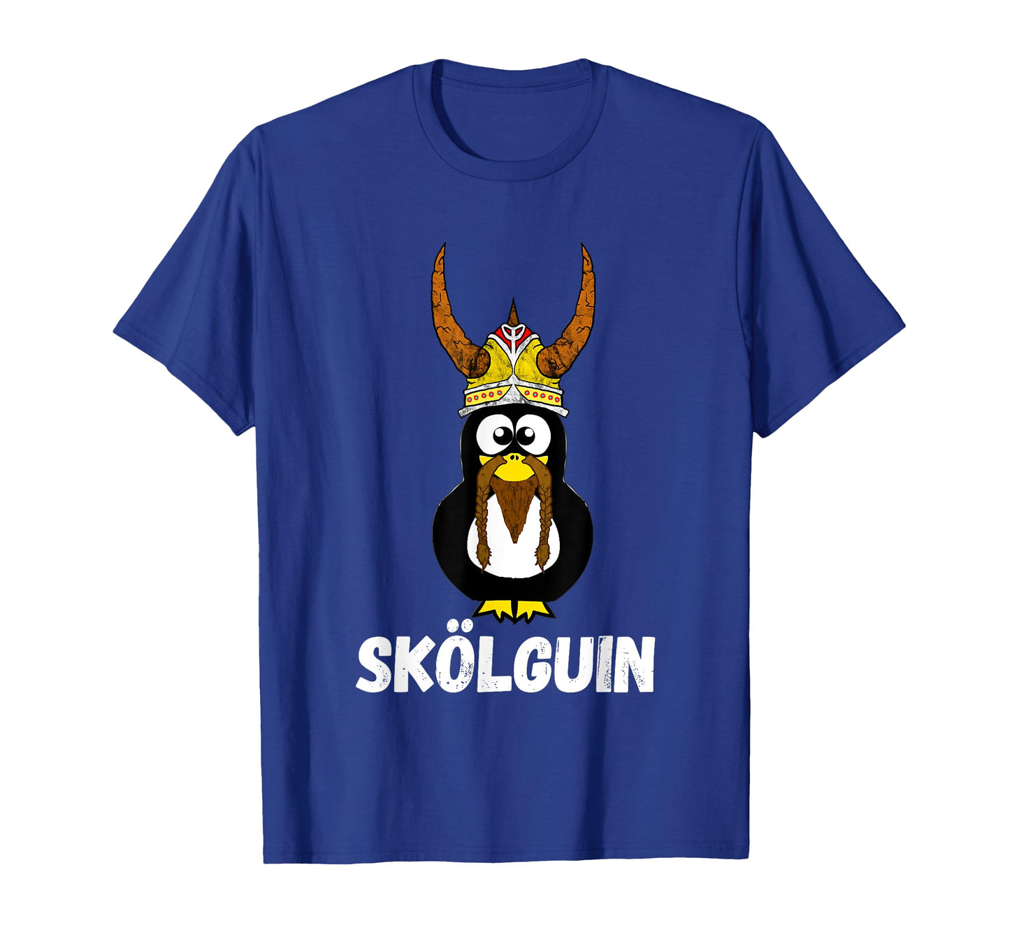 Skol Penguin Water Bird Funny Viking Nordic Horned Helmet T-Shirt