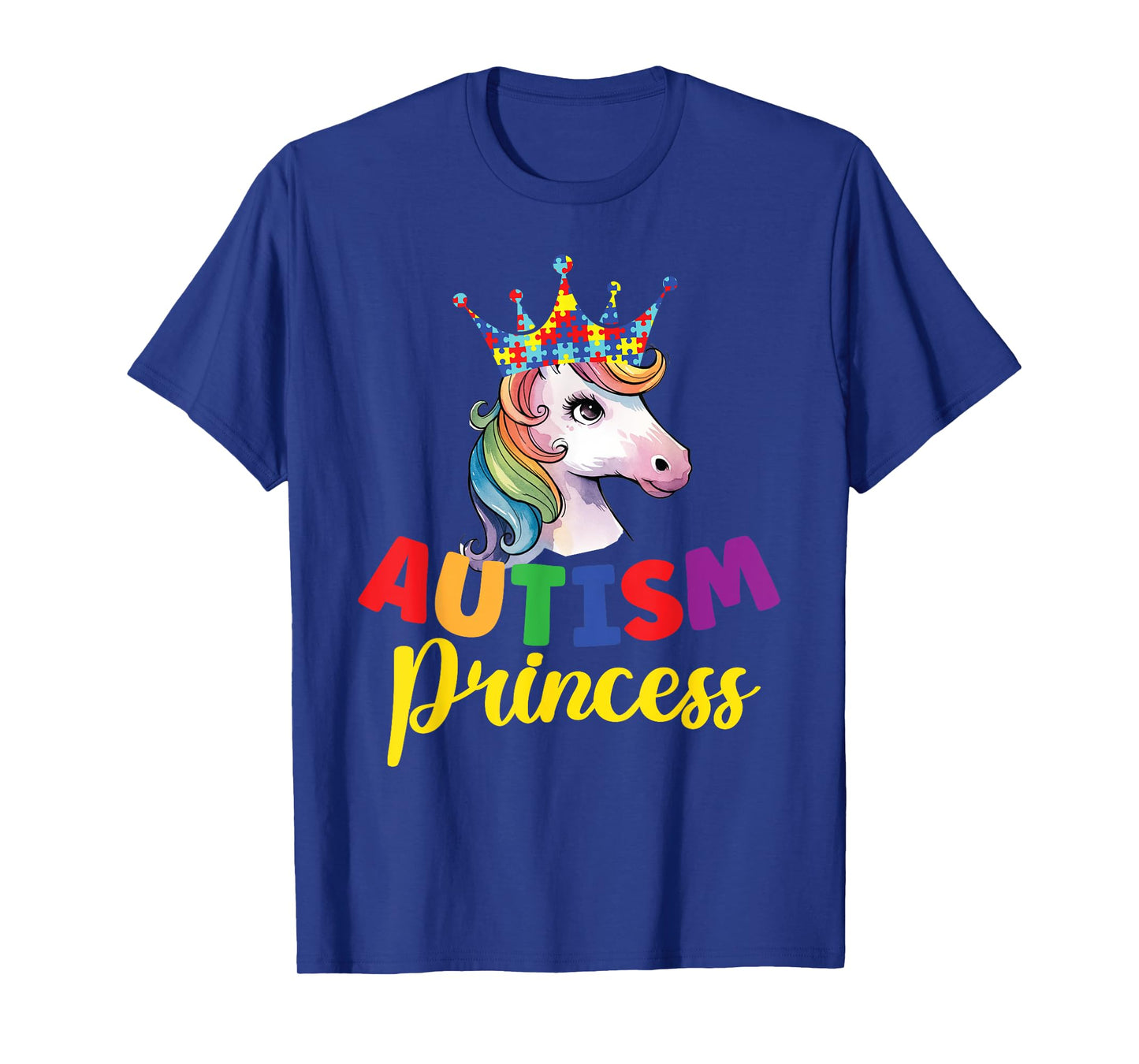 Autism Princess Cute Unicorn Daughter Girl Autism Awareness T-Shirt