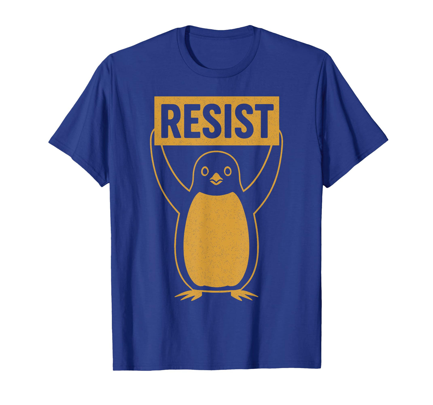 Resist Sign Rebel Penguin Activist Protest High Tariffs T-Shirt