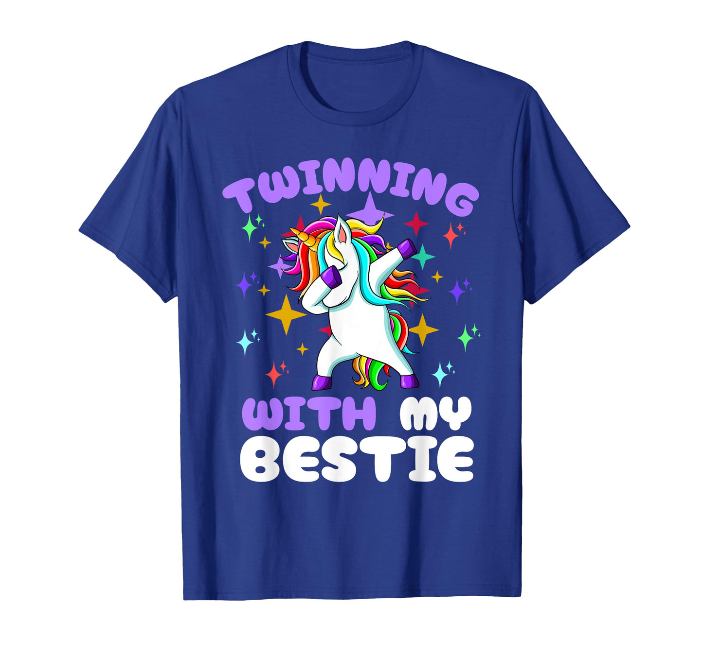 Twinning Unicorn Bestie Spirit Week Twin Day Best Friend T-Shirt