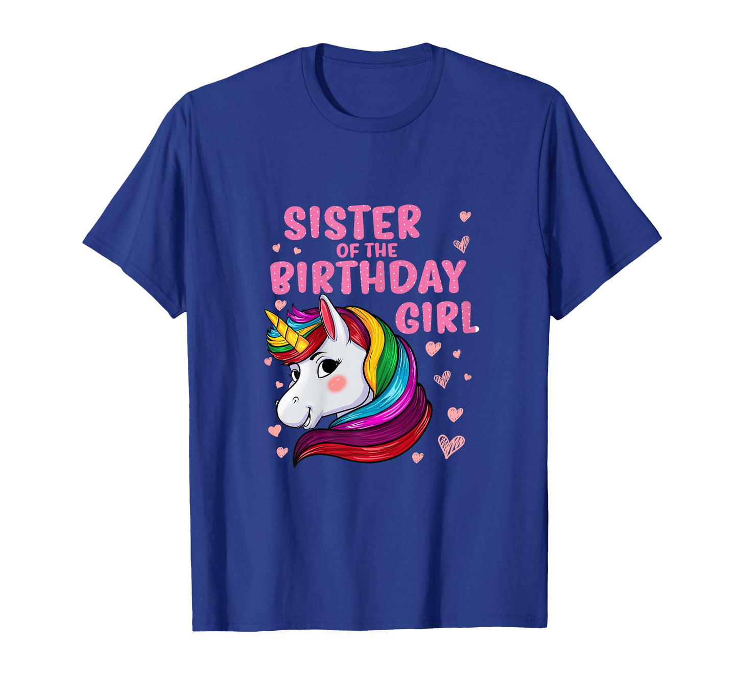 Unicorn Sister Of The Birthday Girl T-Shirt