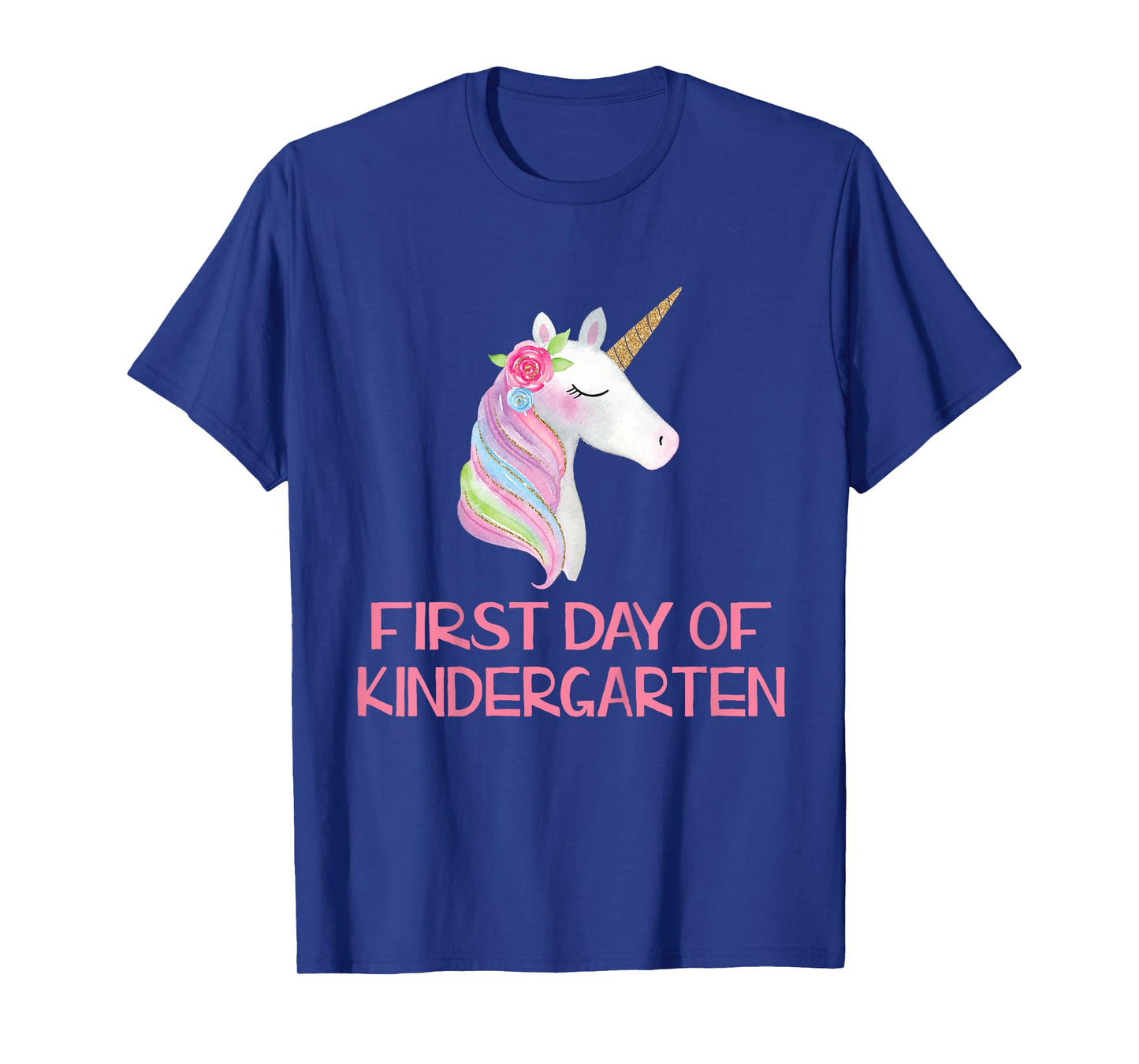 Cute First Day of Kindergarten Unicorn Shirt for Girls T-Shirt