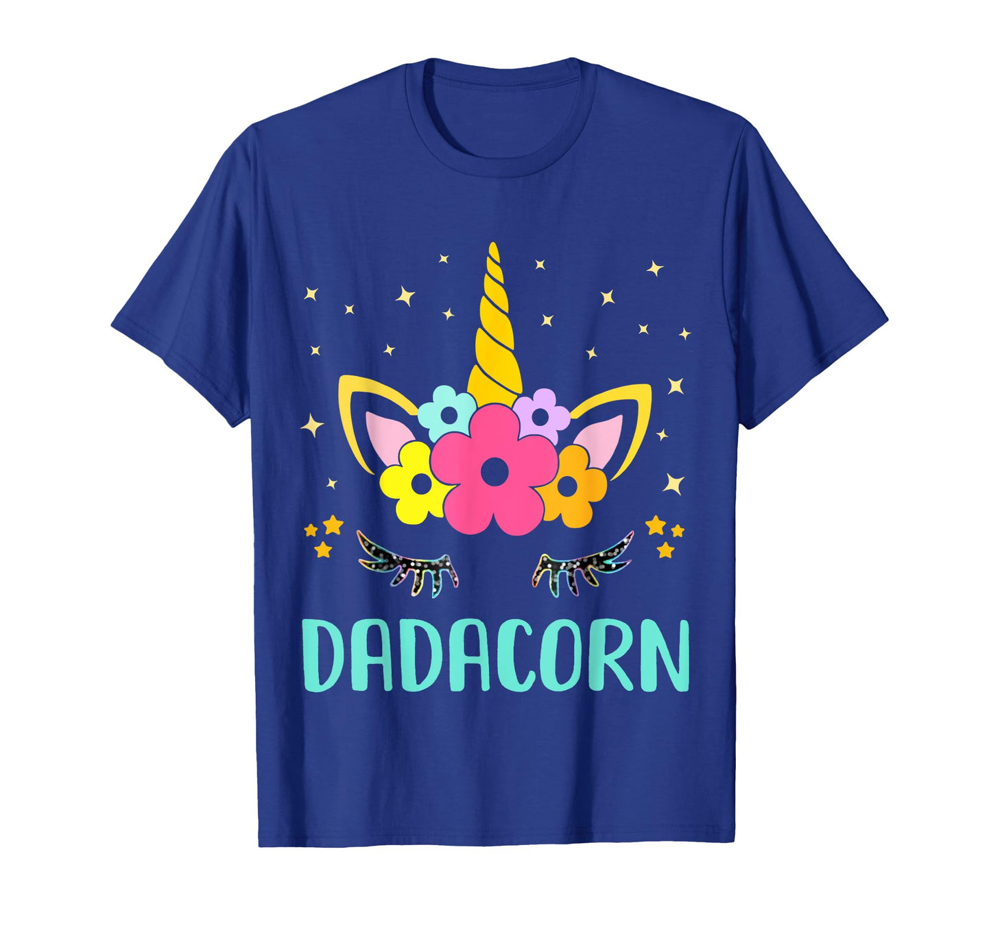 Dadacorn Dadicorn Daddycorn Unicorn Dad kids Fathers Day Tee T-Shirt
