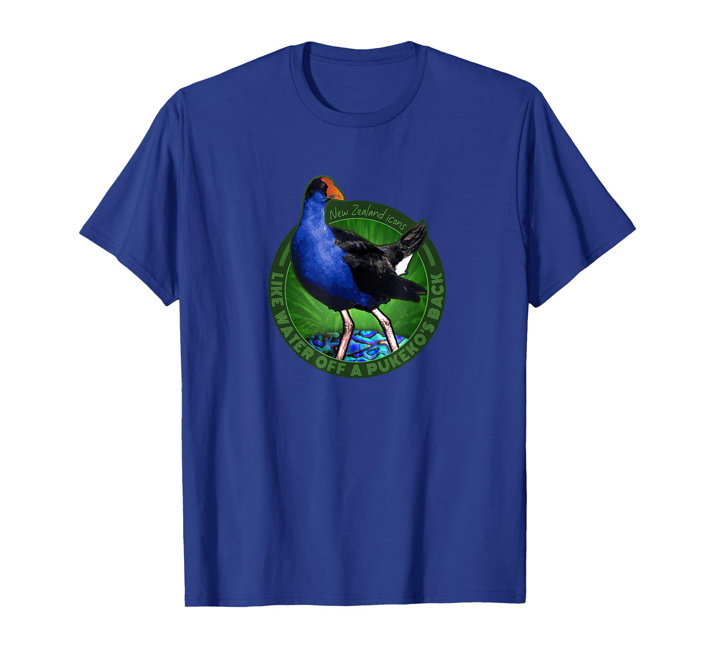 WATER OFF A PUKEKO BACK NEW ZEALAND KIWI BIRD T-Shirt