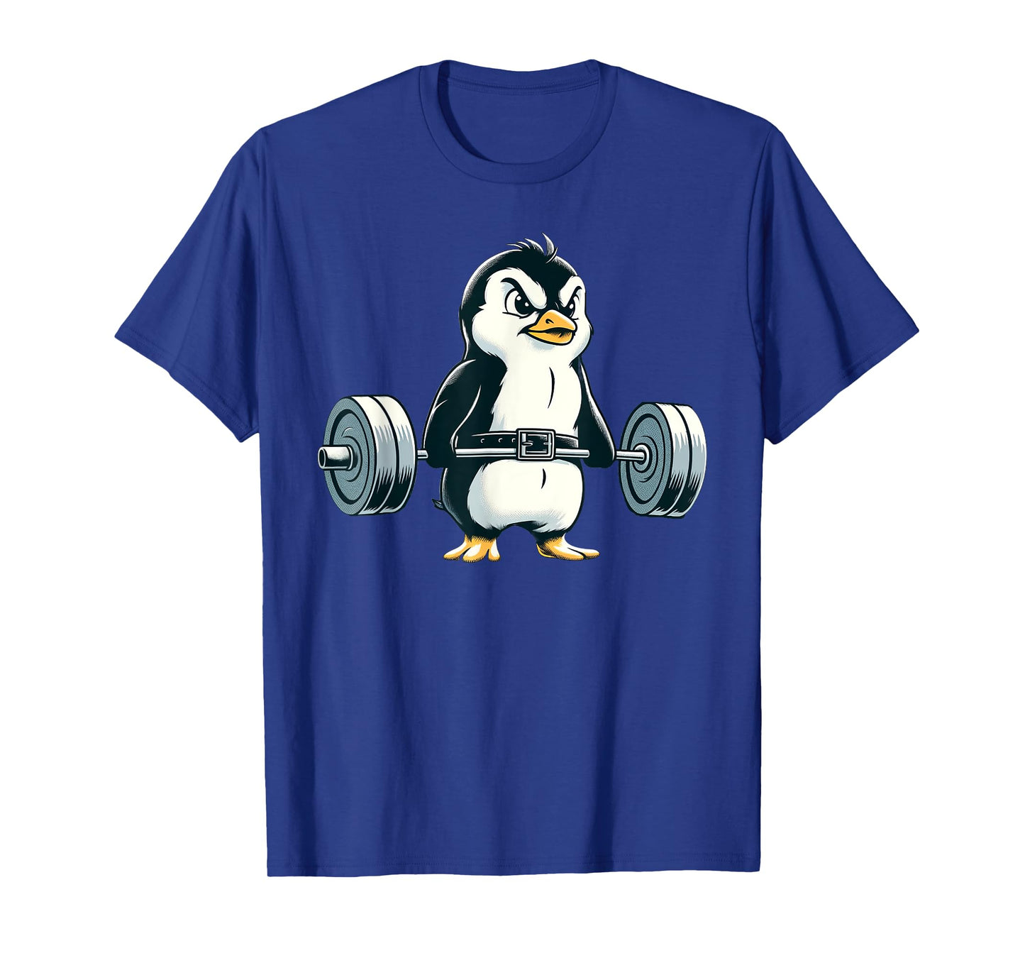 Penguin Powerlifting Weightlifting Gym Workout T-Shirt