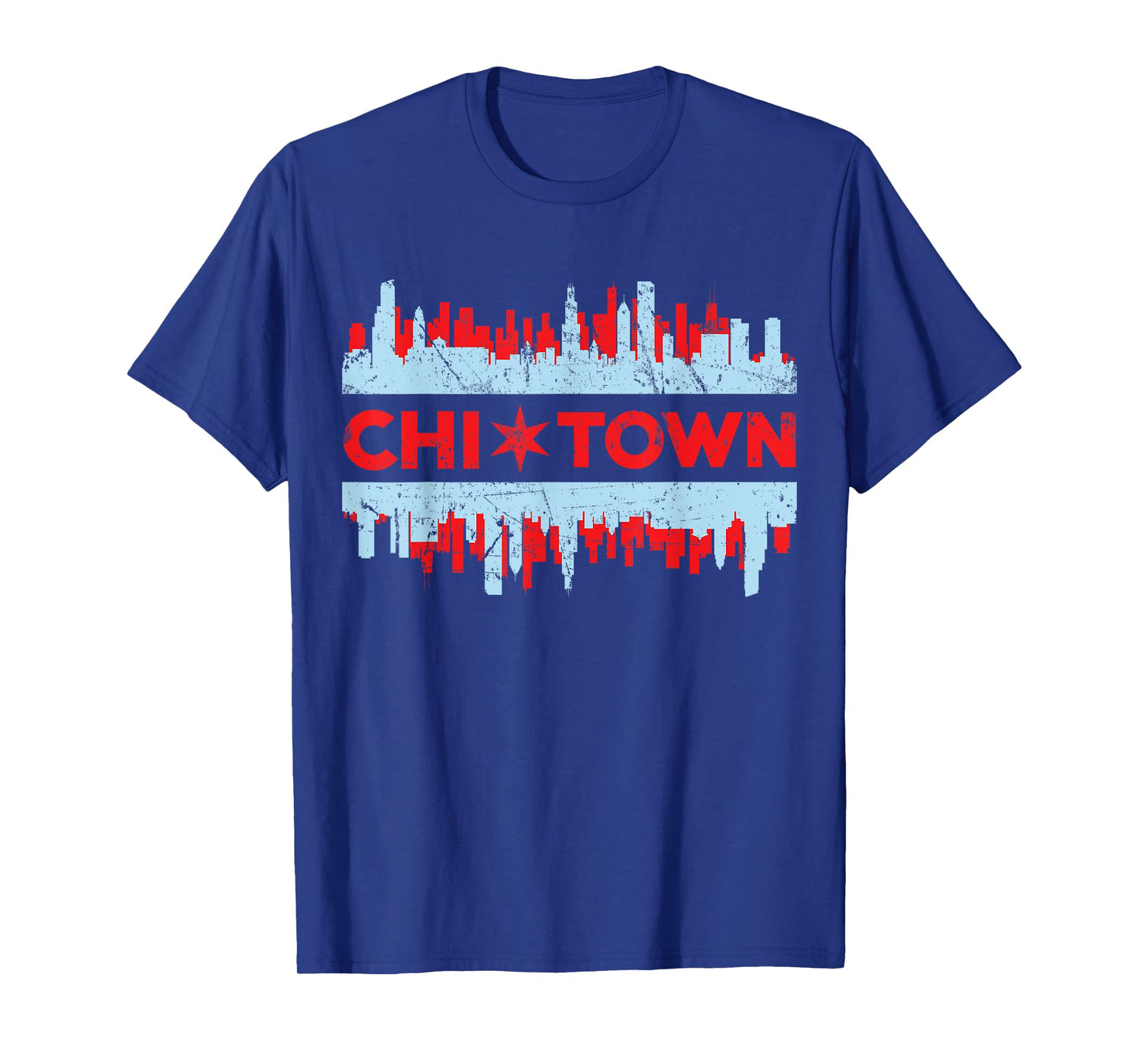 Chicago Chi Town Flag Skyline T-Shirt