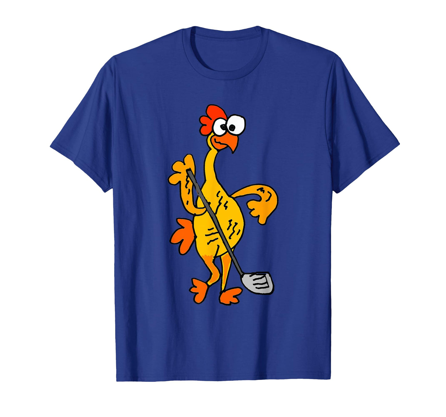 SmileteesSportsa Funny Rubber Chicken Playing Golf T-Shirt