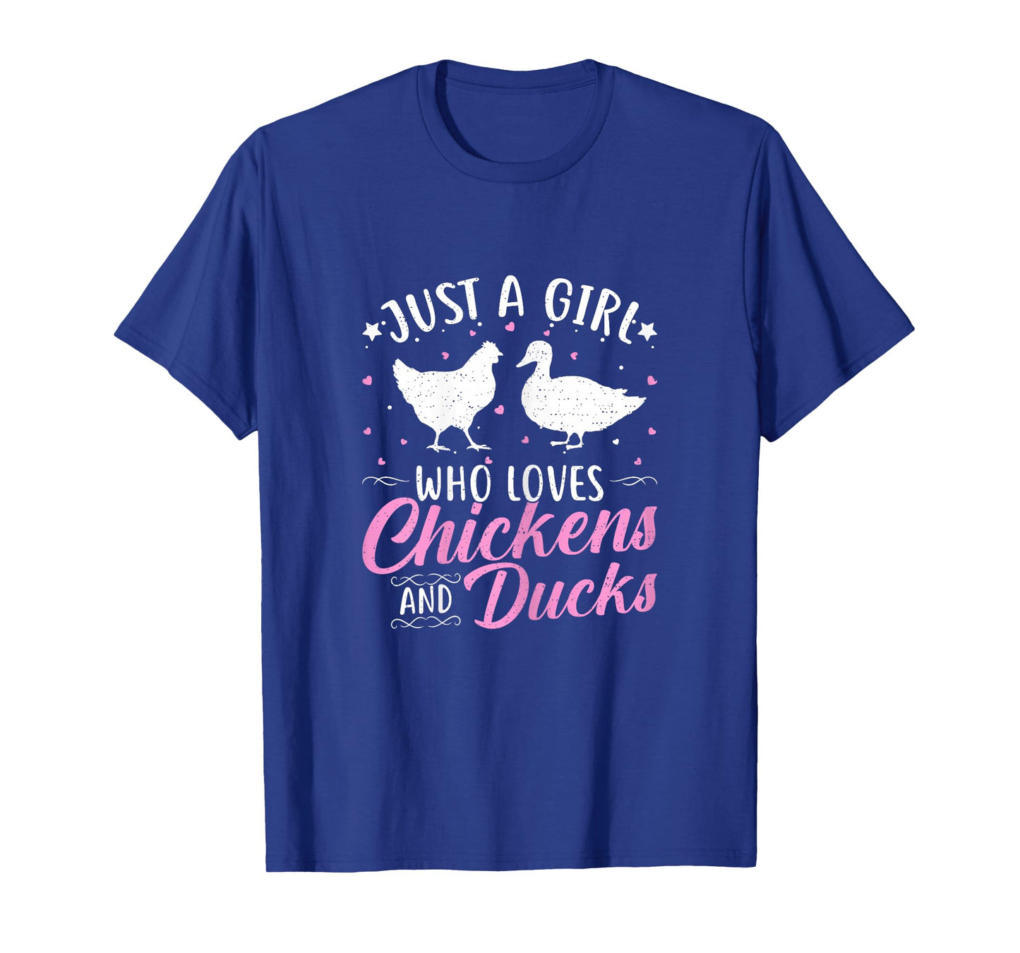 Girl Who Loves Chickens And Ducks Funny Chicken Lover Duck T-Shirt