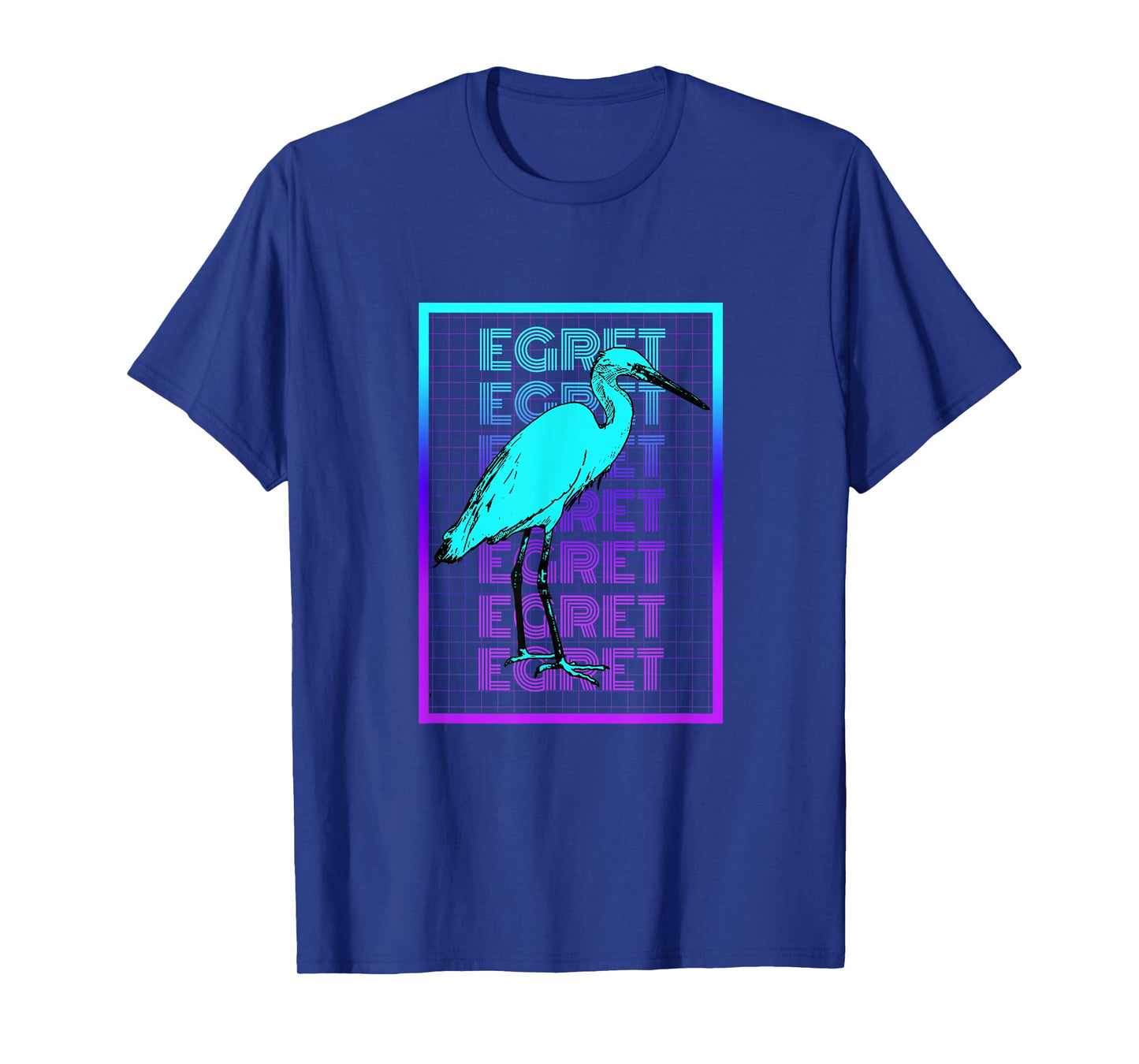 Egret Bird Vintage Retro Egret T-Shirt