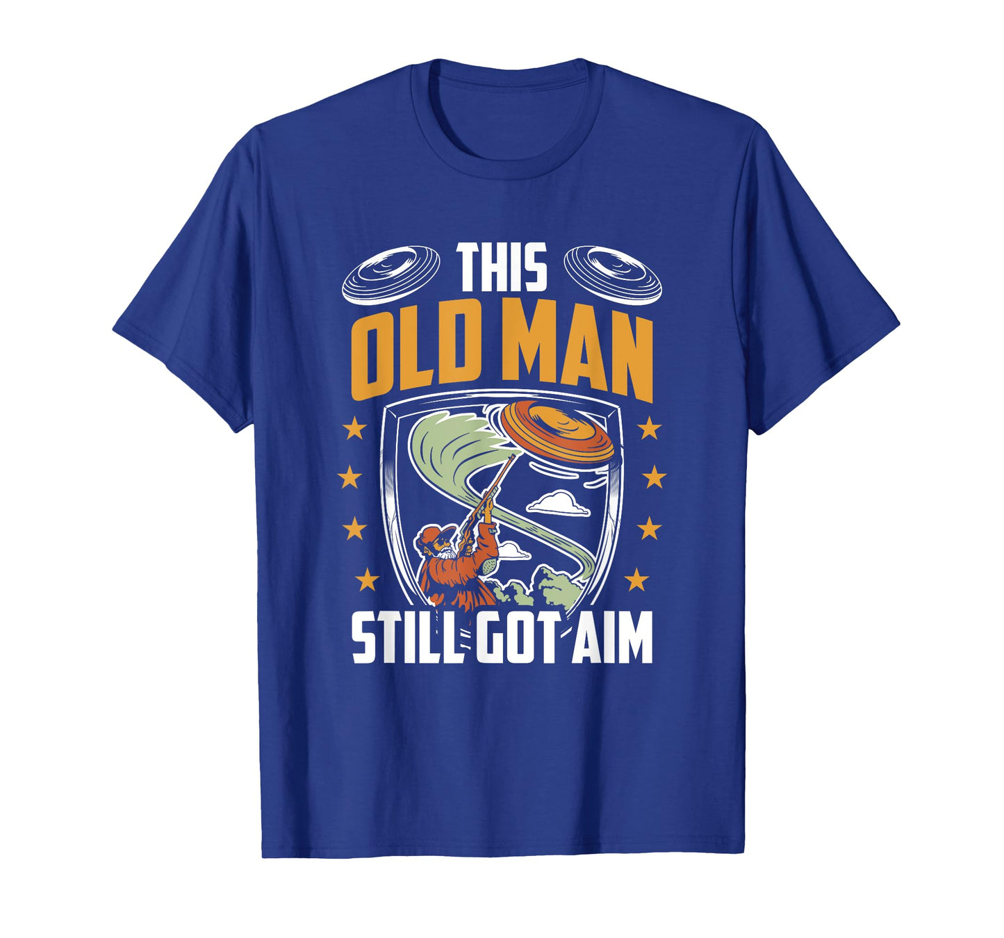 Mens Funny Skeet Shooting Old Man Got Aim Clay Shooter T-Shirt