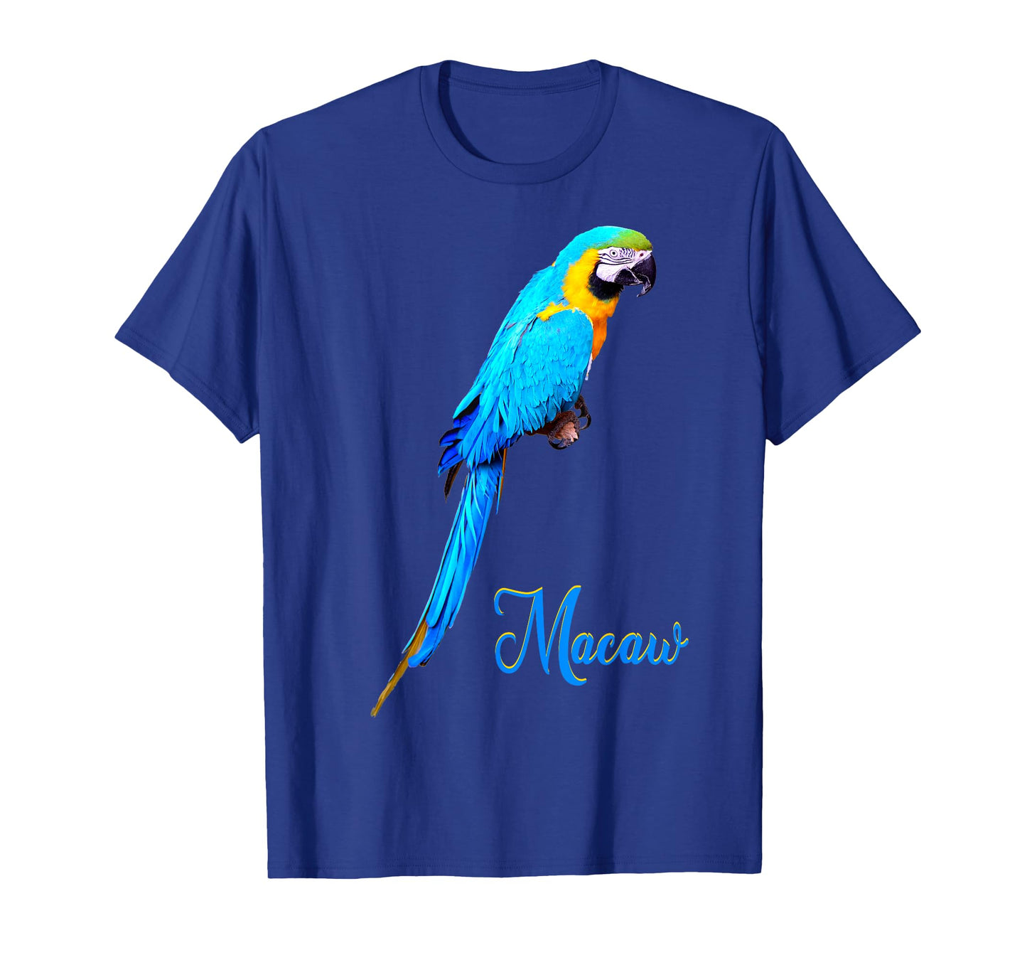 Blue and Gold Macaw Parrot Bird Photo T-Shirt