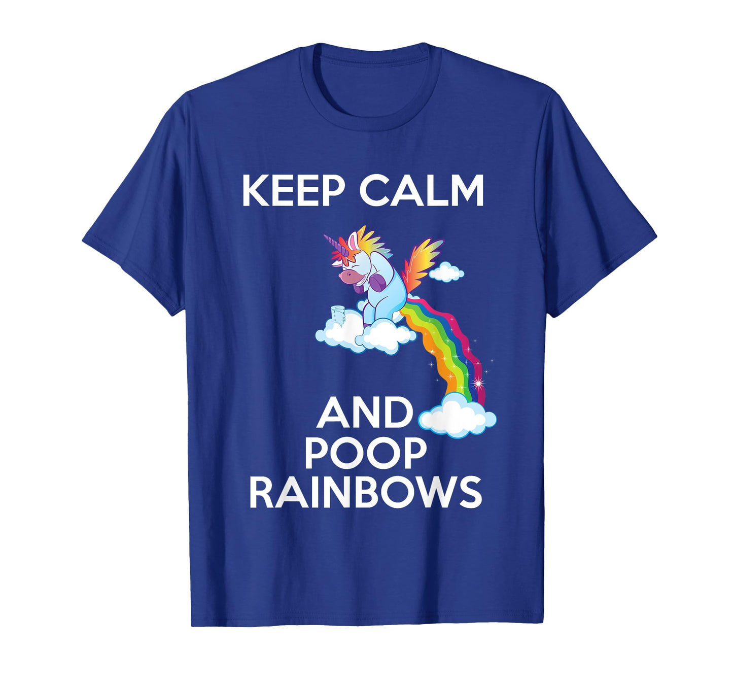 Unicorns Lover Gift Funny Rainbow Pooping Unicorn T-Shirt