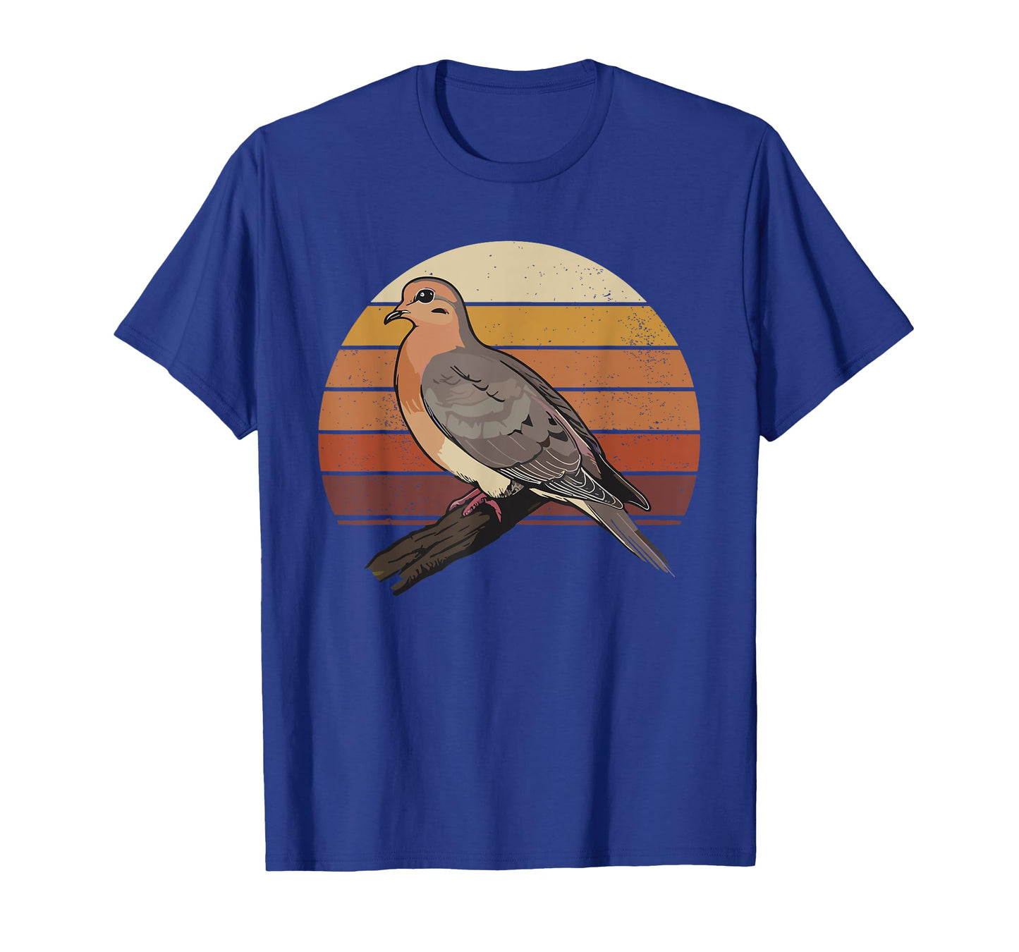 Mourning Dove Bird Lover Vintage Retro Sunset Bird Watching T-Shirt
