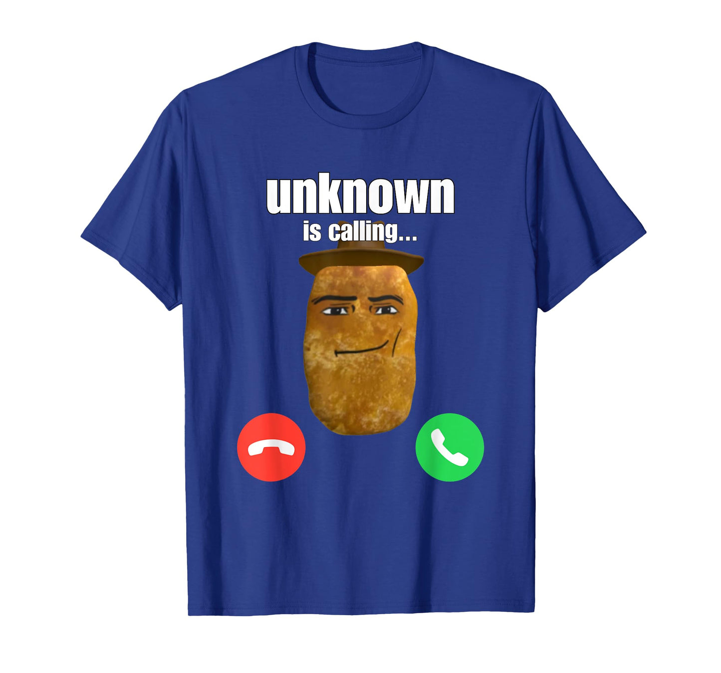 Chicken Nugget Man Face Cowboy Meme T-Shirt