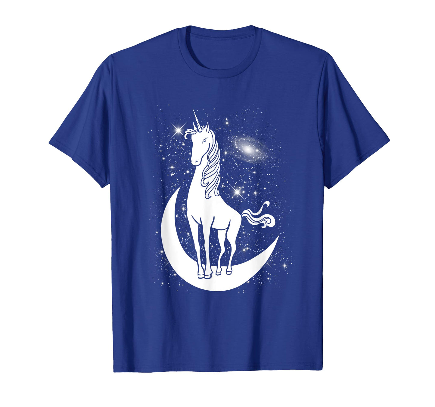 Unicorn Standing on Crescent Moon Magic Unicorn Gift T-Shirt