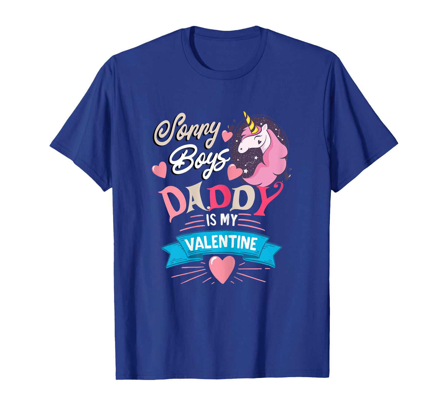 Sorry Boys Daddy Is My Valentine - Cute Unicorn Father's Day T-Shirt