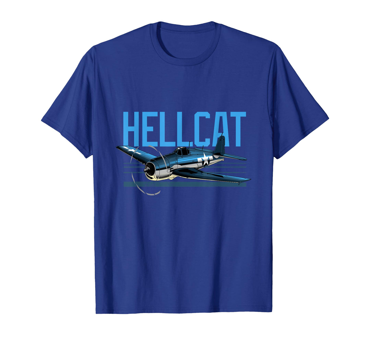 USA Military Warbird Airplane Hellcat WWII Vintage Fighter T-Shirt