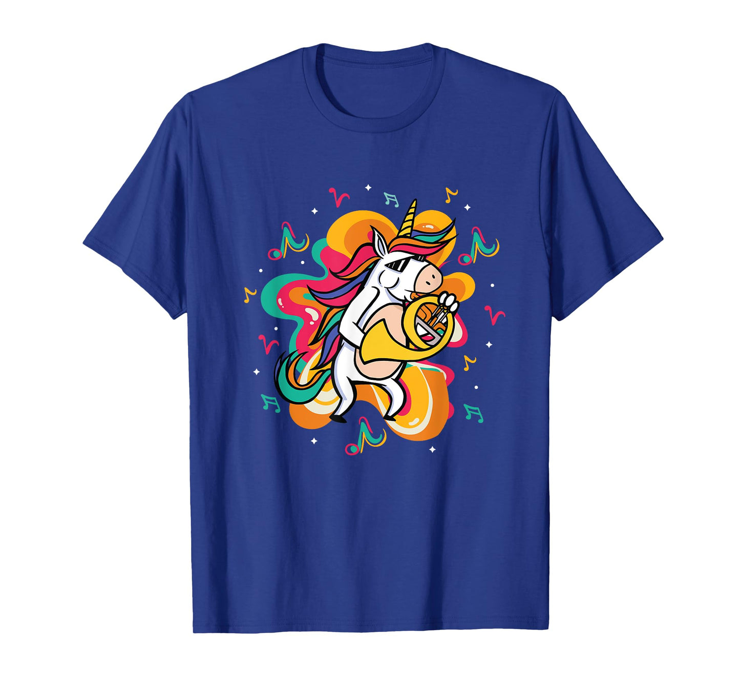 Unicorn Playing French Horn T-Shirt
