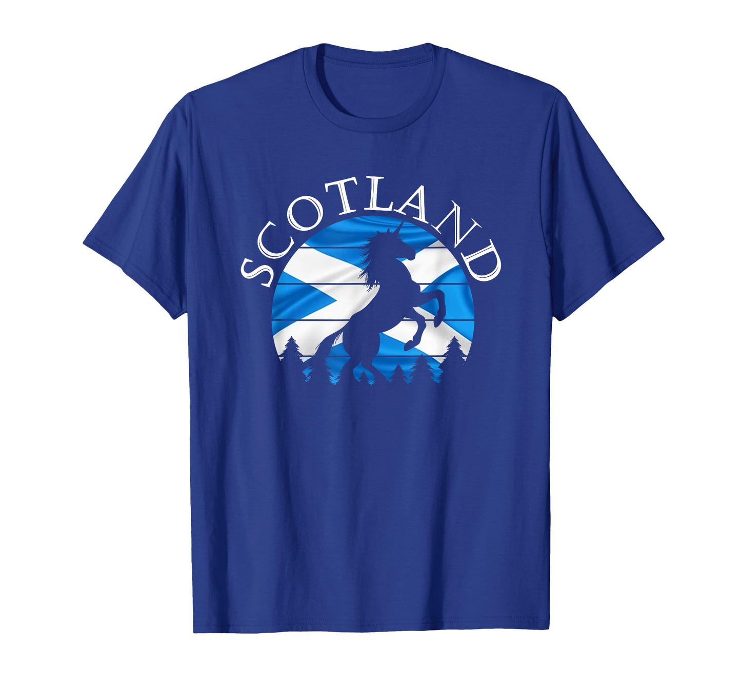 Scottish Pride Scotland Unicorn Scotland Flag Saltire T-Shirt