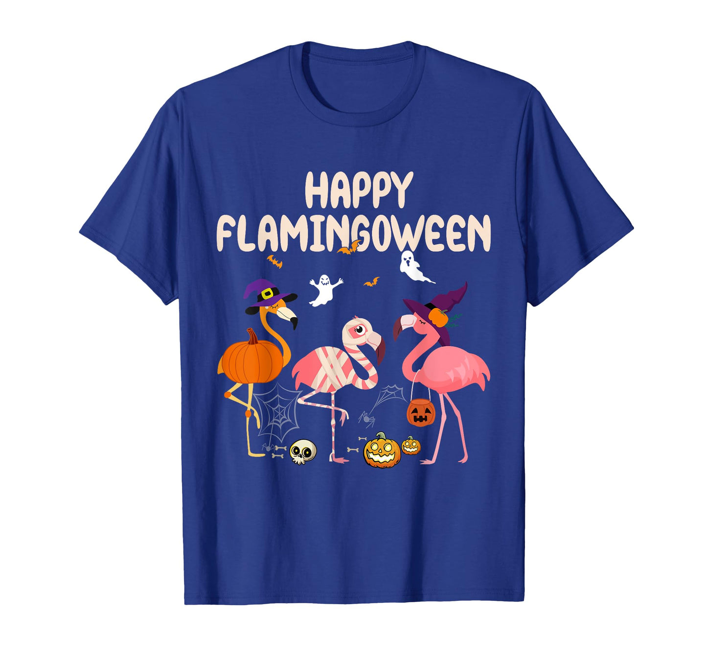 Halloween happy Flamingoween witch pumpkin mummy flamingo T-Shirt