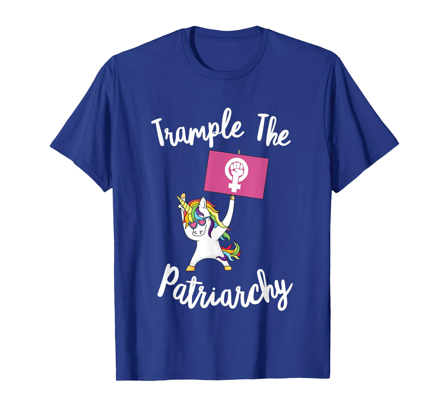 Feminist Unicorn Trample The Patriarchy Activist Flag Resist T-Shirt