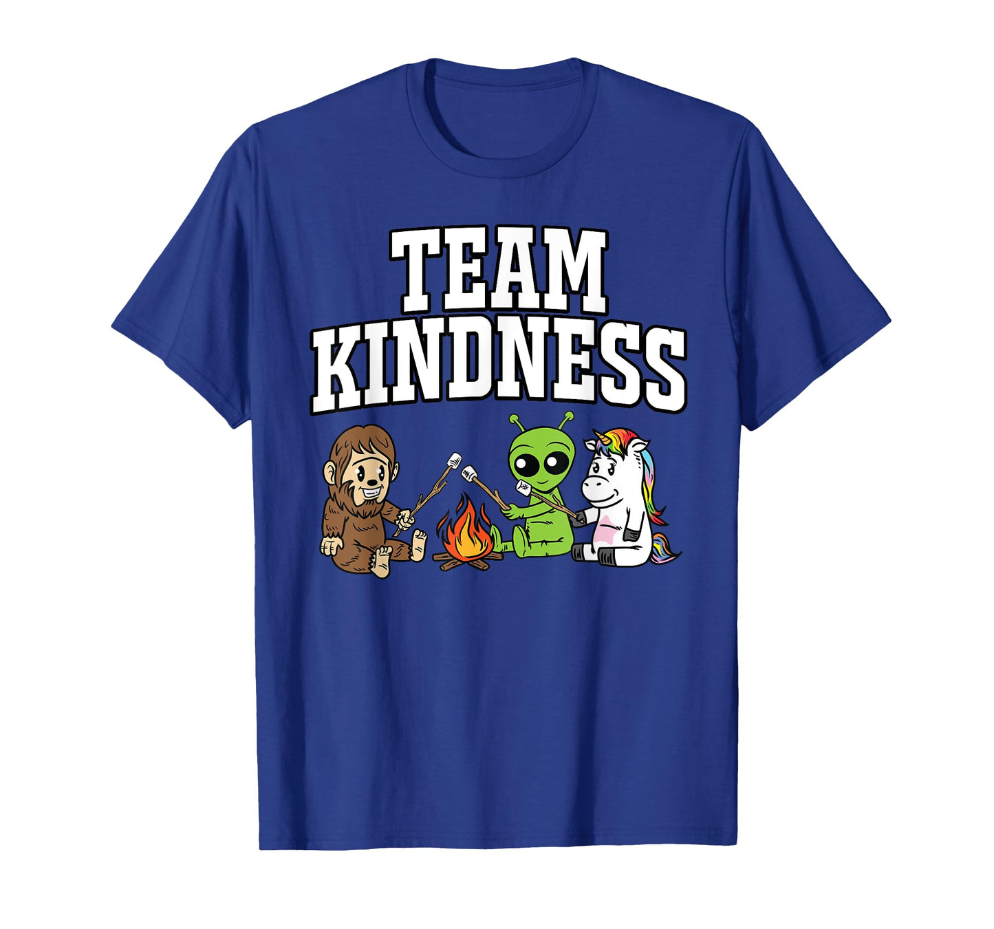 Team Kindness Sasquatch Alien Unicorn Teacher Shirt Gift Men Women Kids T-Shirt