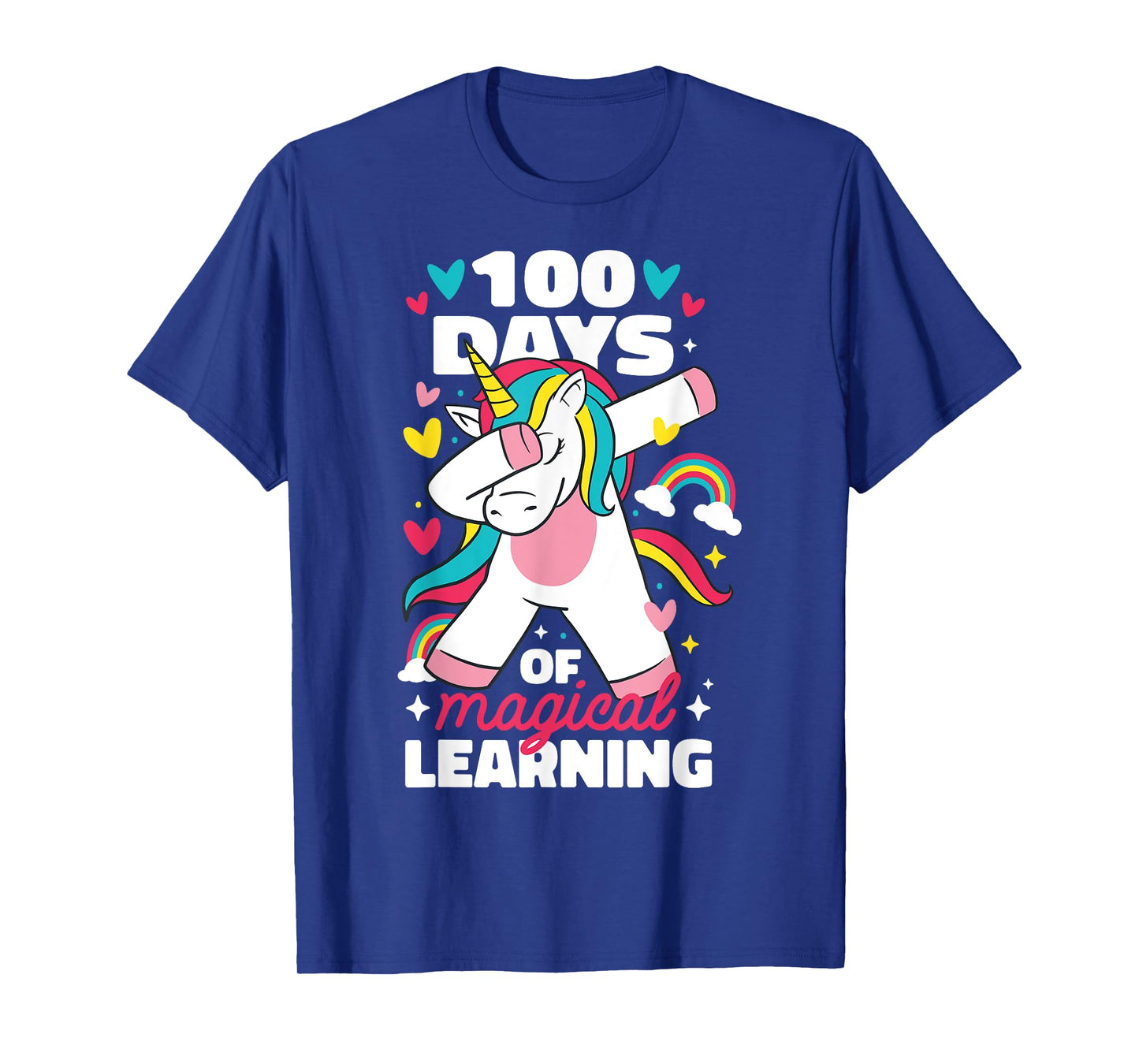 100 Days of Magical Learning 100th Day of School Unicorn T-Shirt