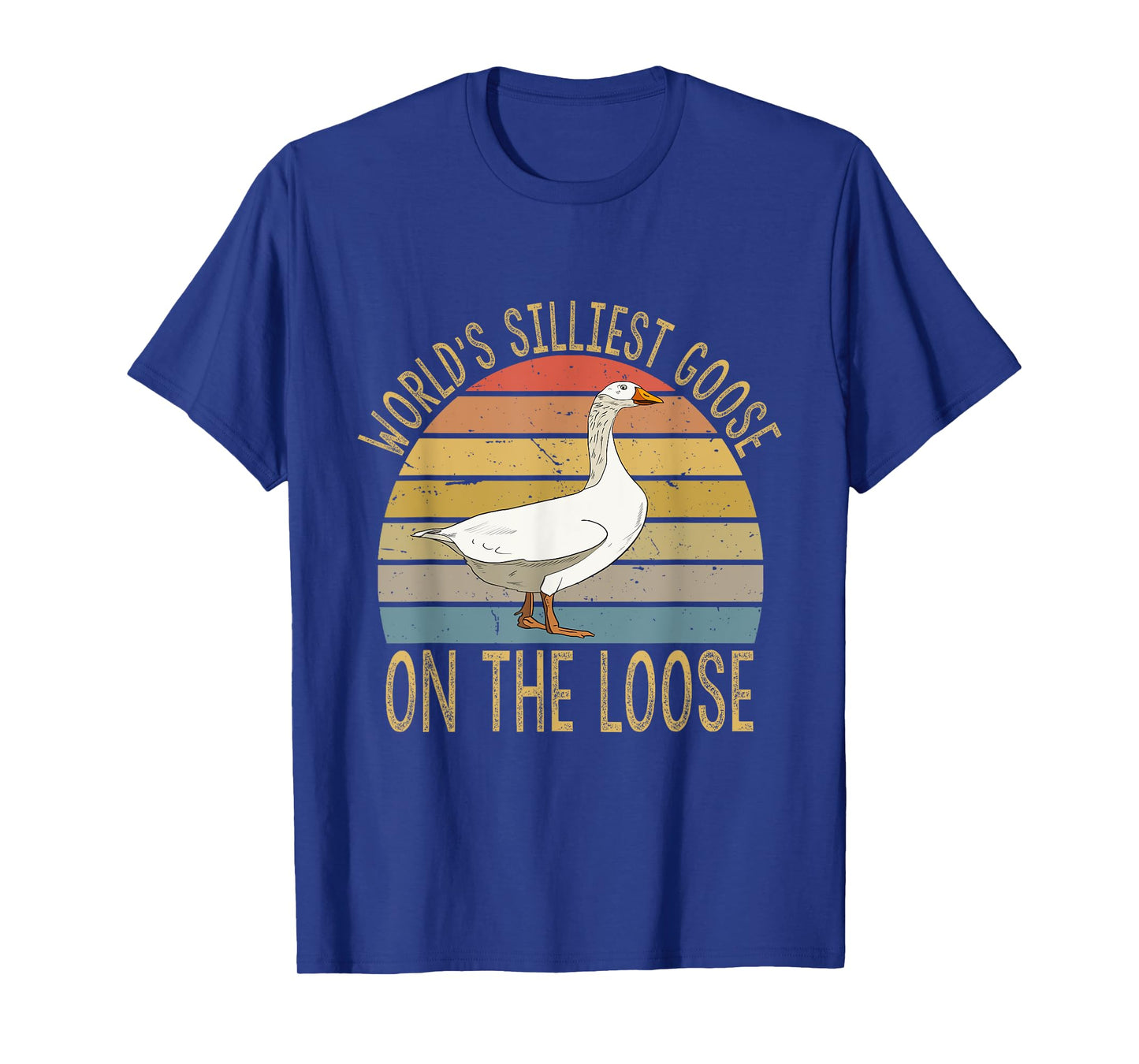 Funny Goose World's Silliest Goose On The Loose Vintage T-Shirt