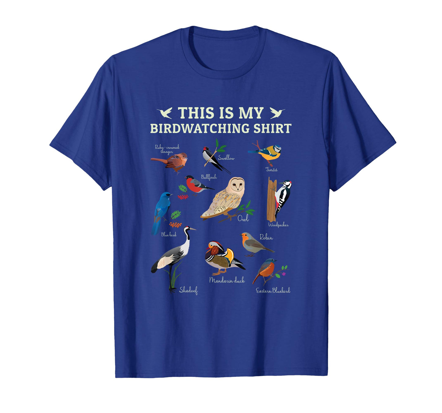 Cool Bird Lover Birdwatching Present Birdwatcher Birder Gift T-Shirt