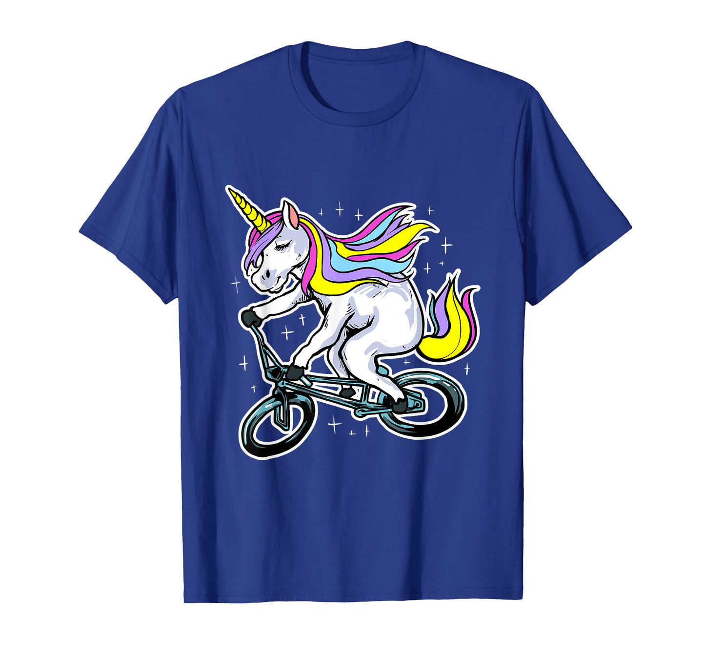 Funny Magic BMX Bike Bicycle Rider Unicorn Costume T-Shirt