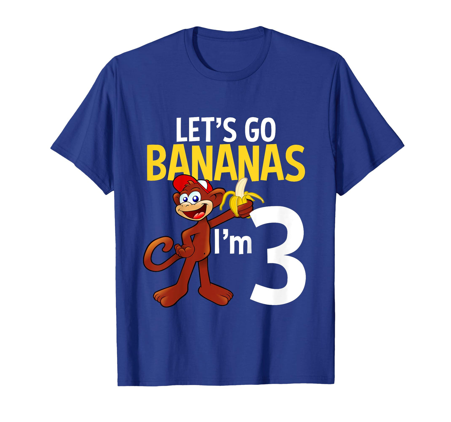 3 Year Old Monkey Birthday Party Zoo Animal Theme 3rd Gift T-Shirt