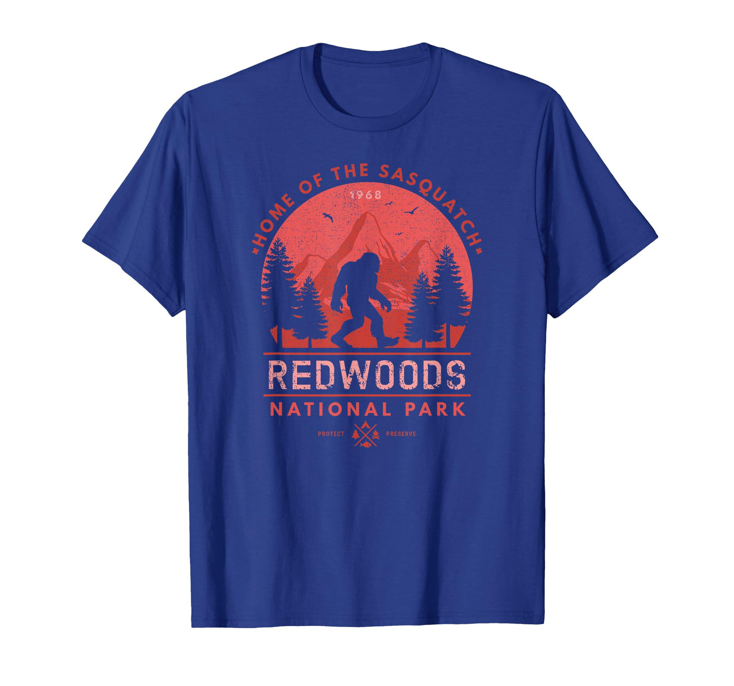 Bigfoot Redwoods Wilderness T Shirt California Sasquatch