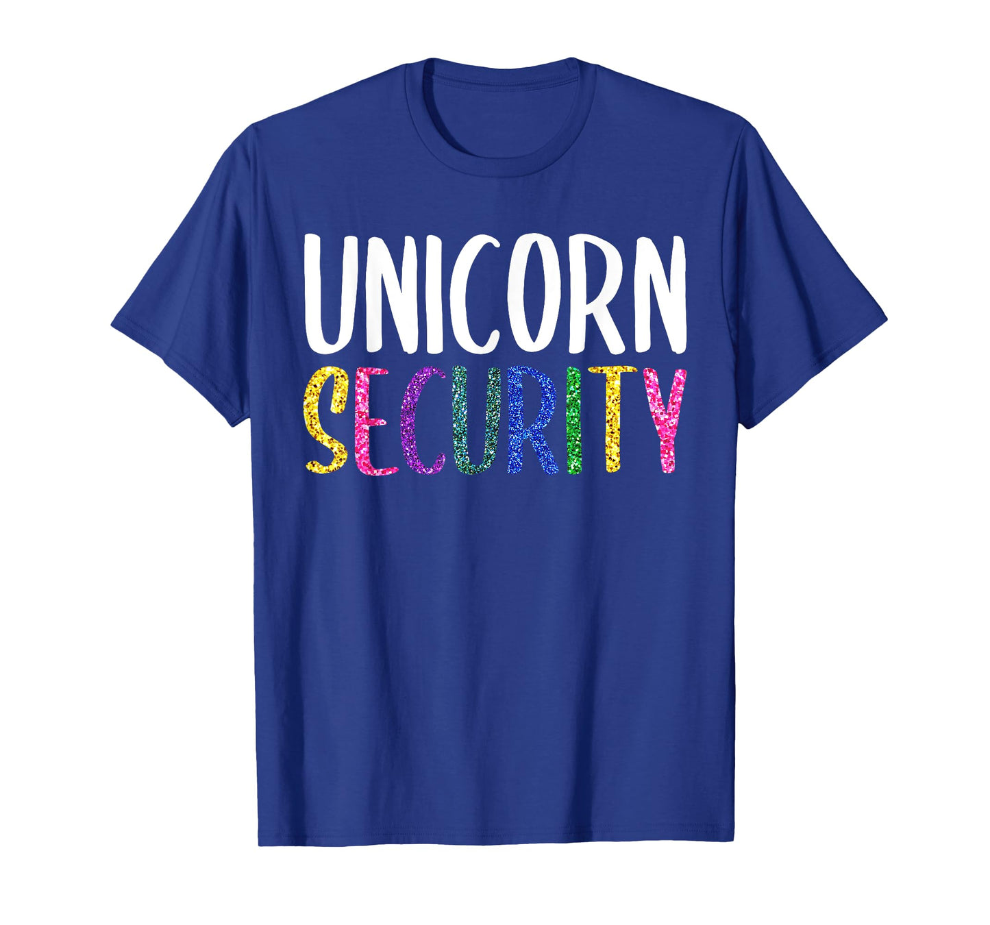 Halloween Dad Mom Daughter Adult Costume, Unicorn Security T-Shirt