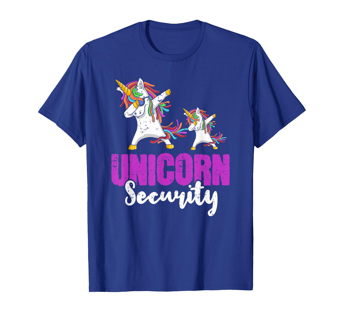 Costume Funny Unicorn Security Dad Men T-Shirt