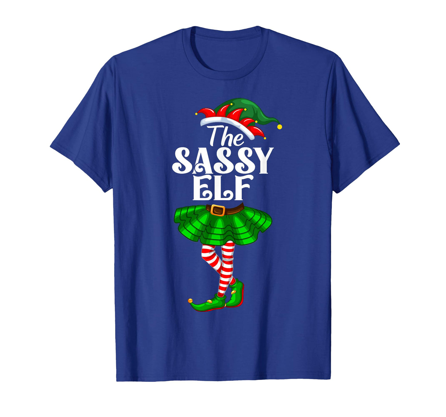 The Sassy Elf Xmas Funny Christmas Matching Family Pajama T-Shirt
