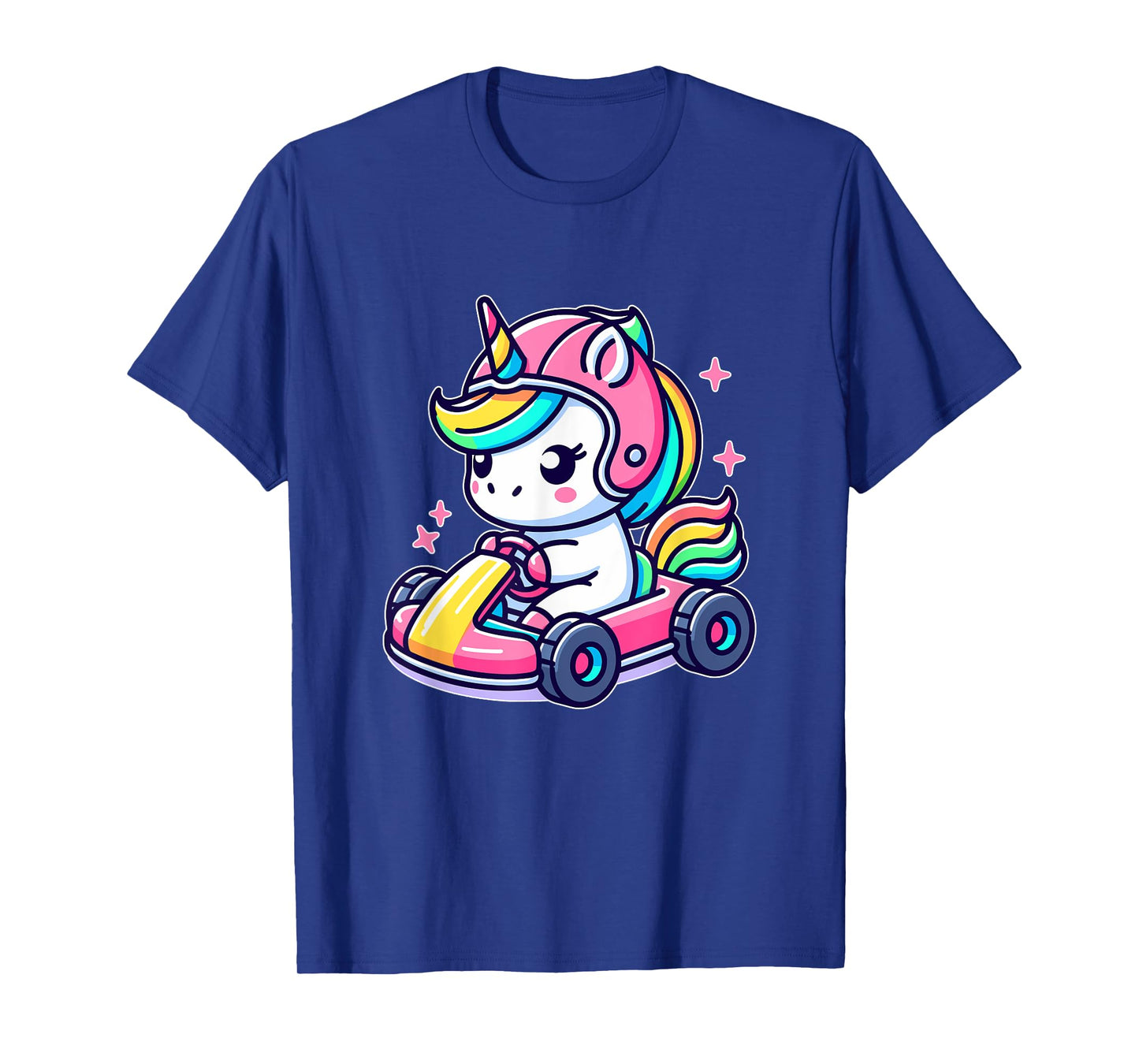 Cute Unicorn Go Kart Racing Girl T-Shirt