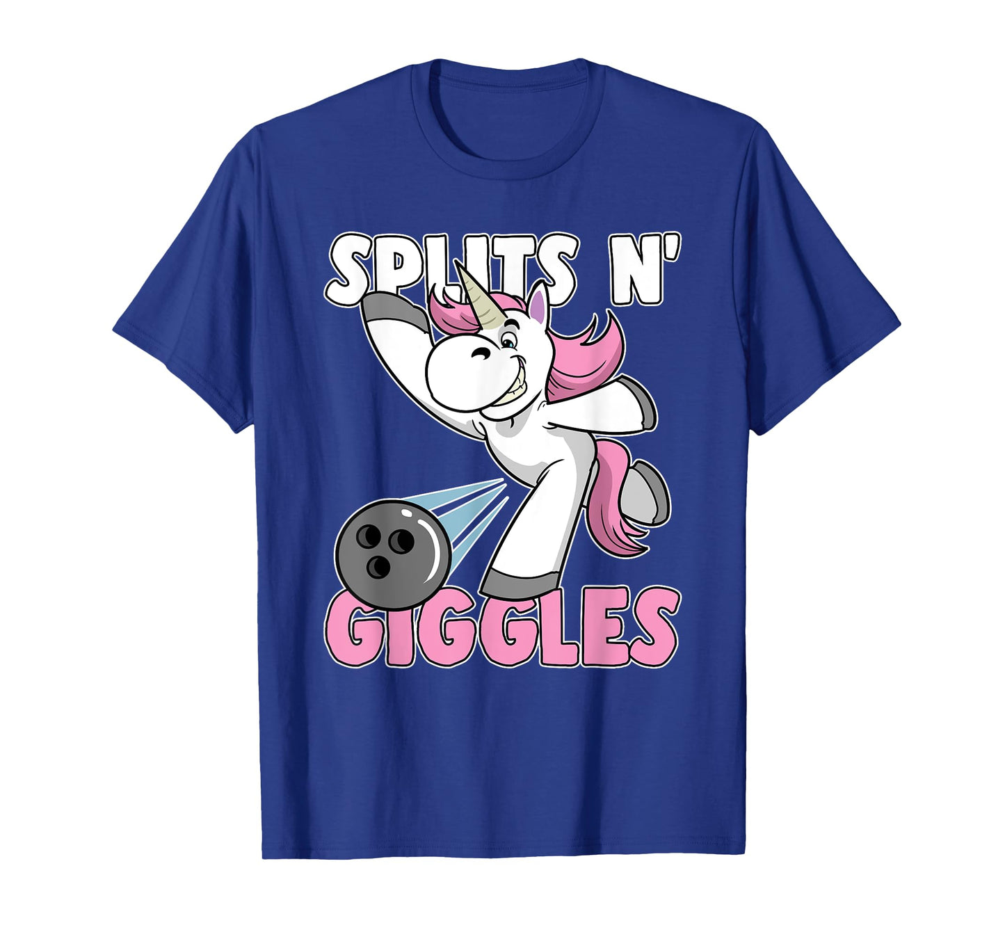 Splits n' Giggles Unicorn Bowling Bowler T-Shirt